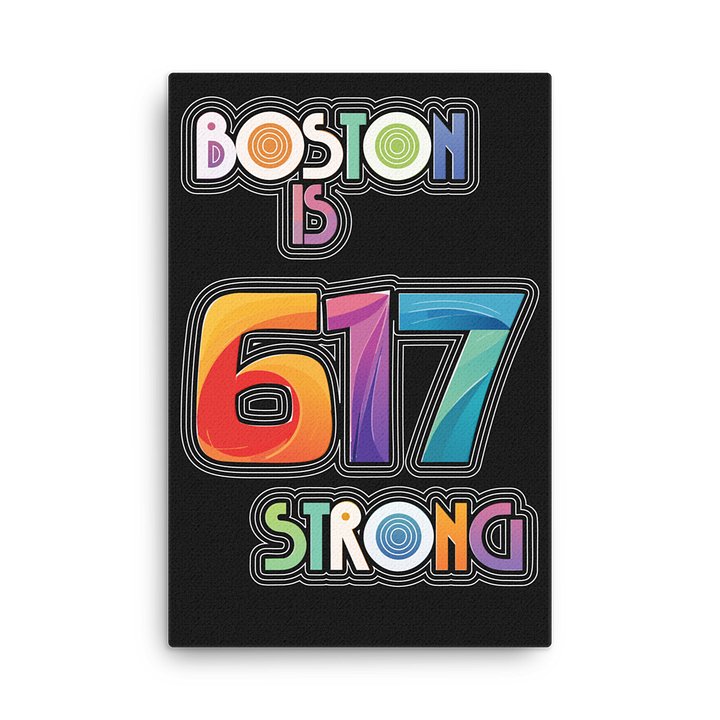 "617 Strong" Vibrant Sleek Slim Canvas Art product image (2)