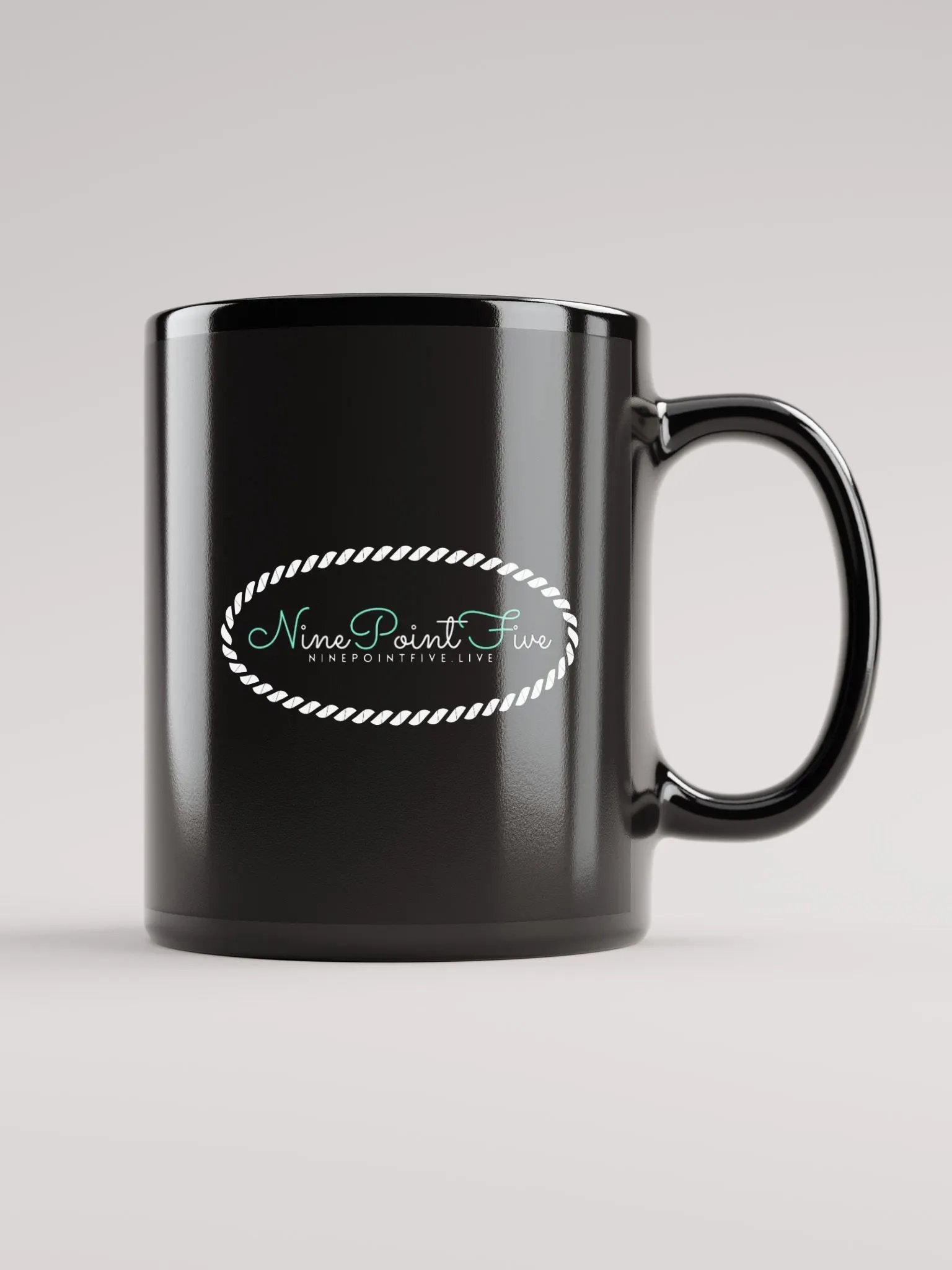 Black NinePointFive Wordmark Mug product image (1)