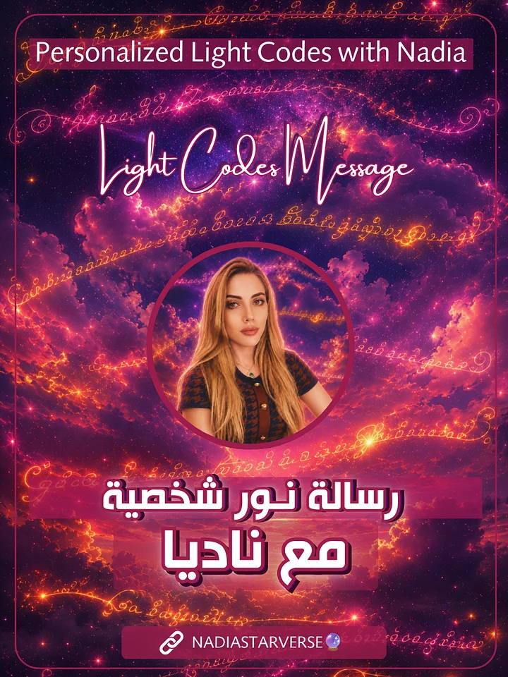 Personalized Light Codes - رسالة نـور شخصية مع ناديا product image (1)