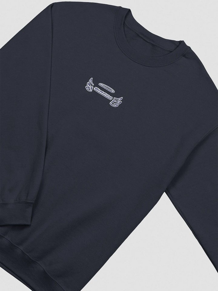 ANGELIC (navy bubble design) embroidered crewneck product image (1)