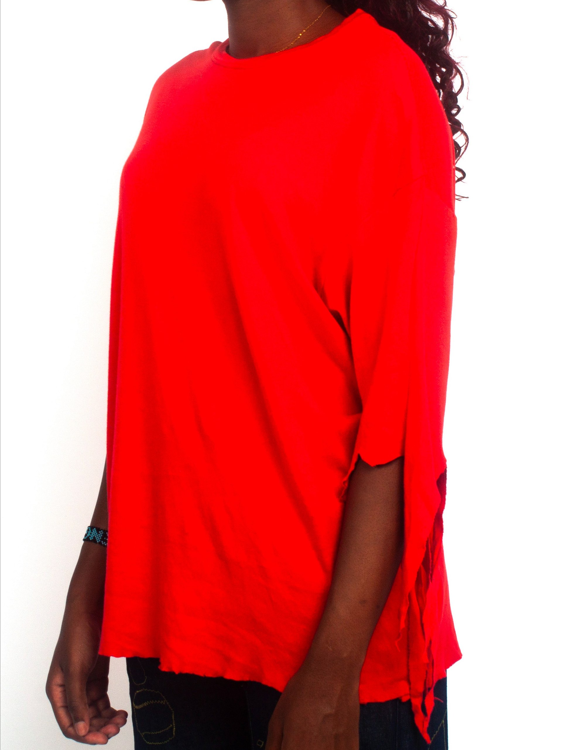 PORTRAIT SLEEVE TEE - RED - MIDSLEEVE product image (2)