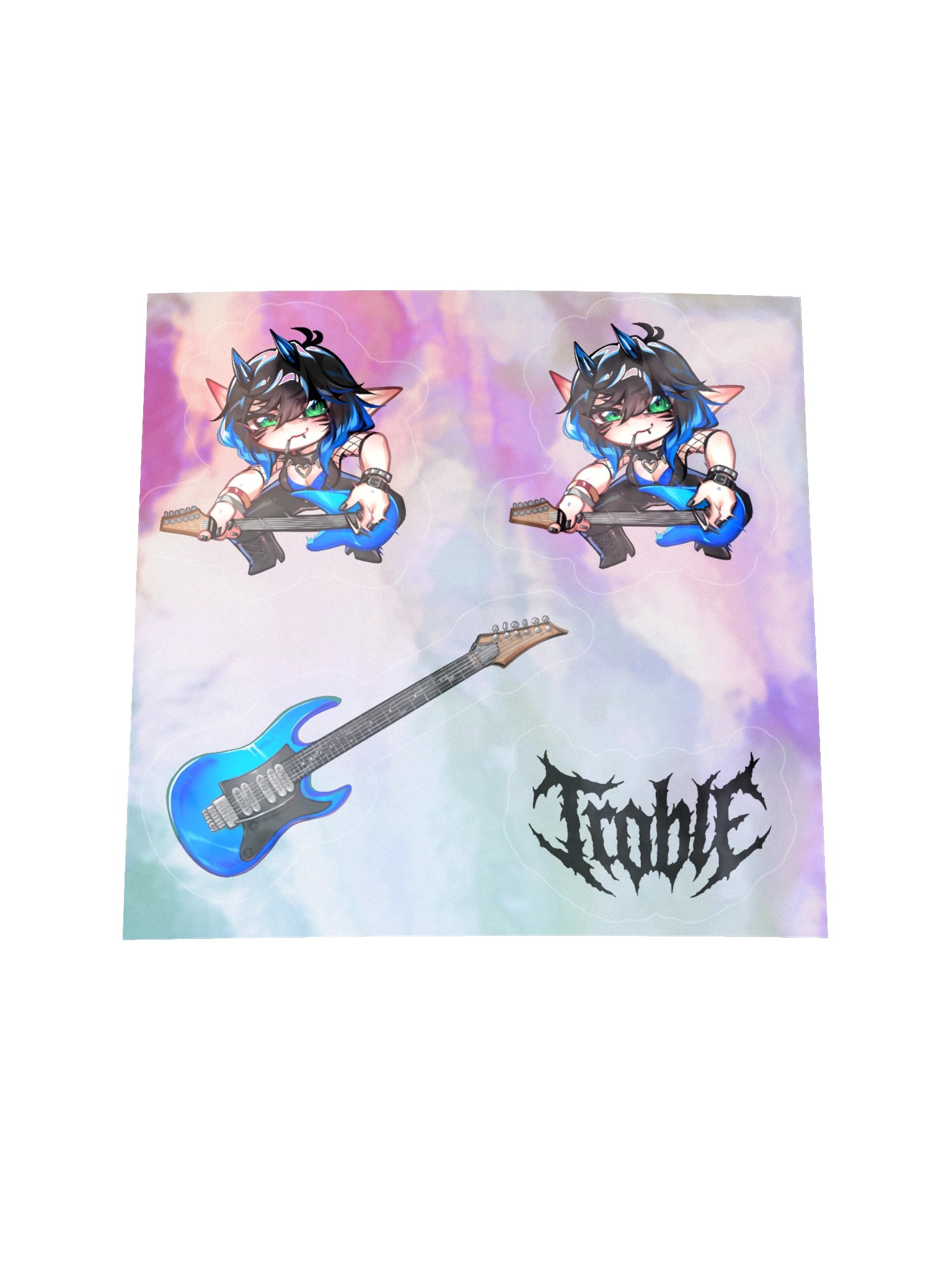 Troble Crabcore Holographic Kiss-Cut Sticker Sheet product image (1)