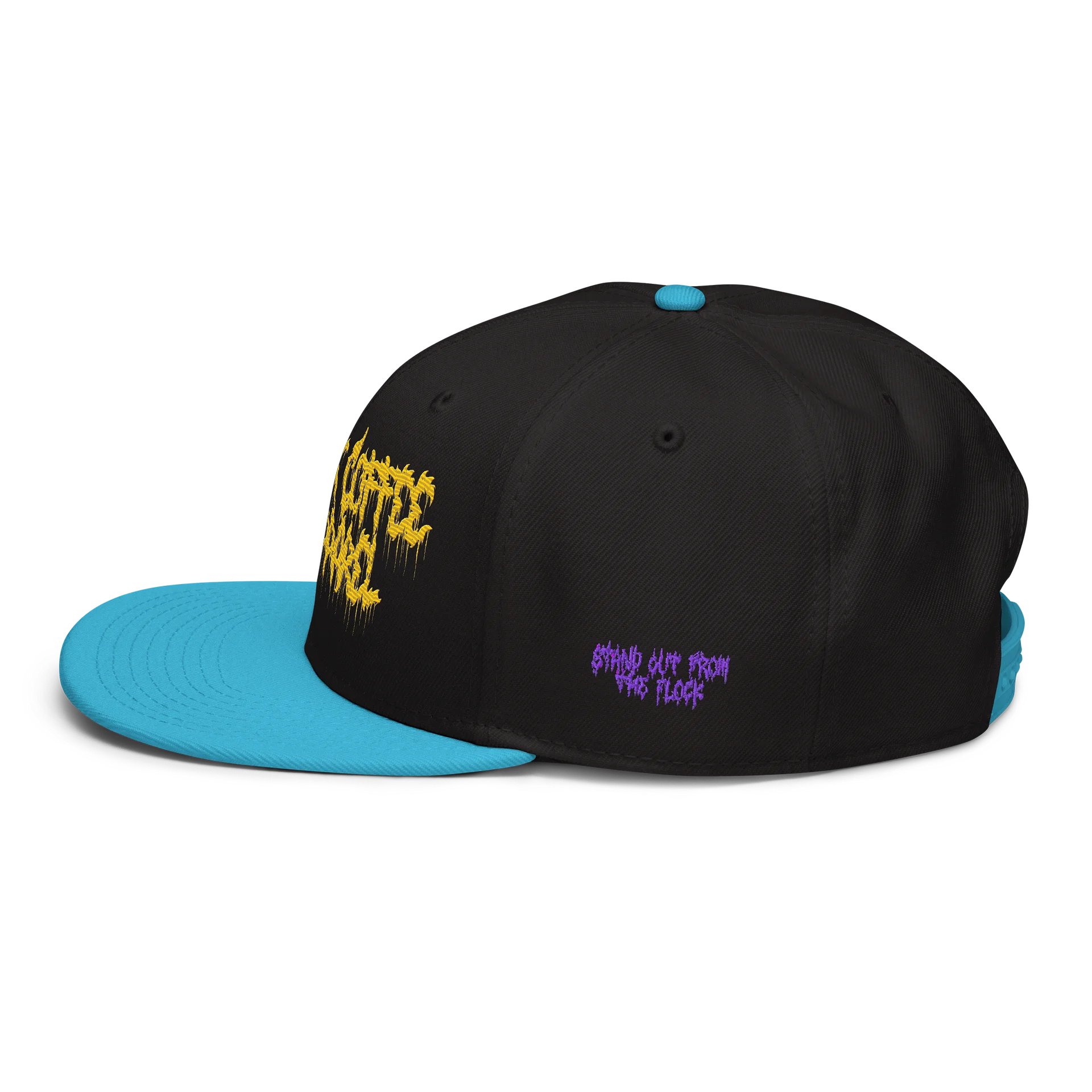 Odd Duck Coffee and Apparel Death Metal Logo Wool Snapback Hat product image (3)