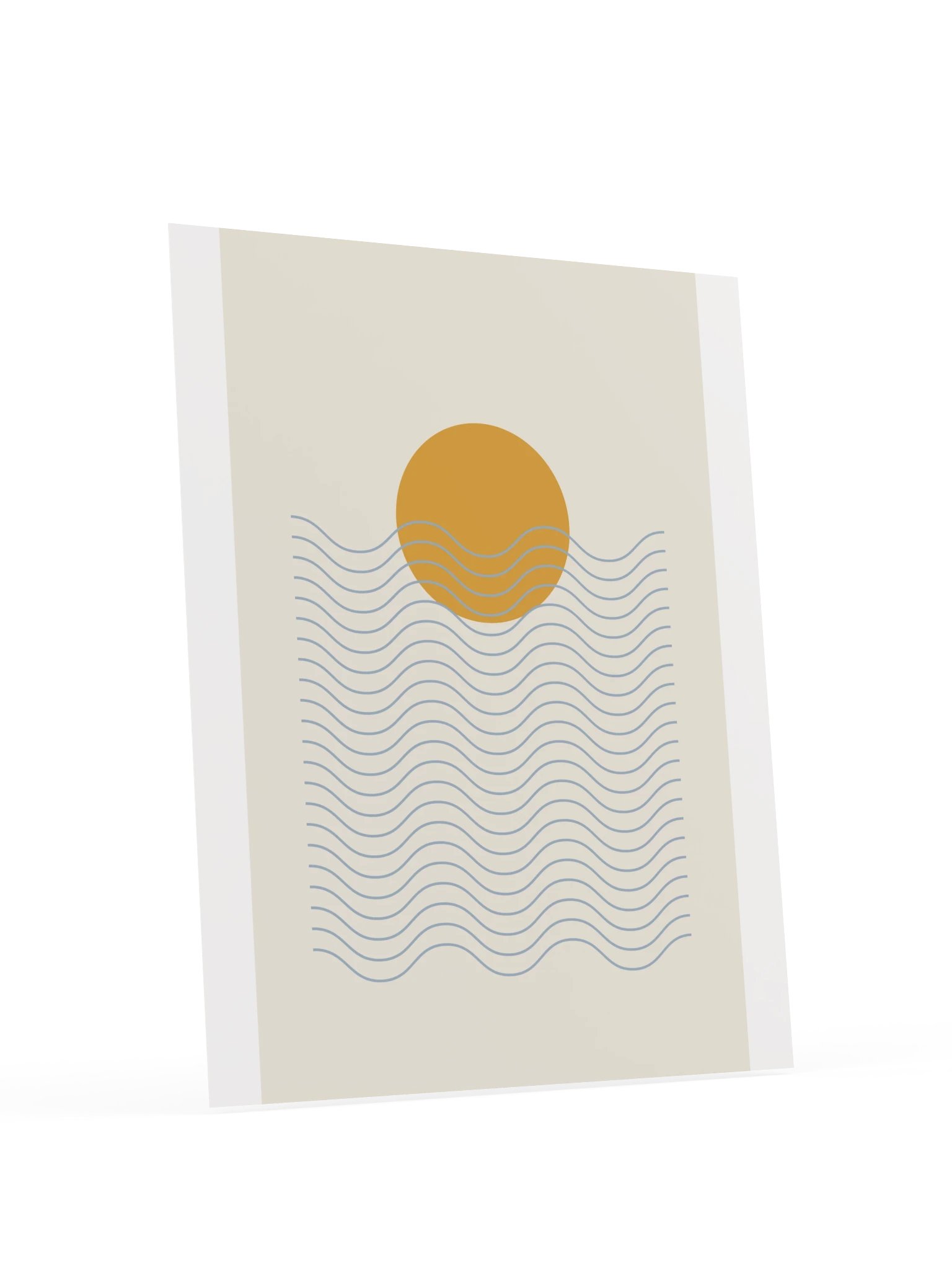 Ocean Waves Sunset Print | Coastal Bathroom Wall Art product image (6)