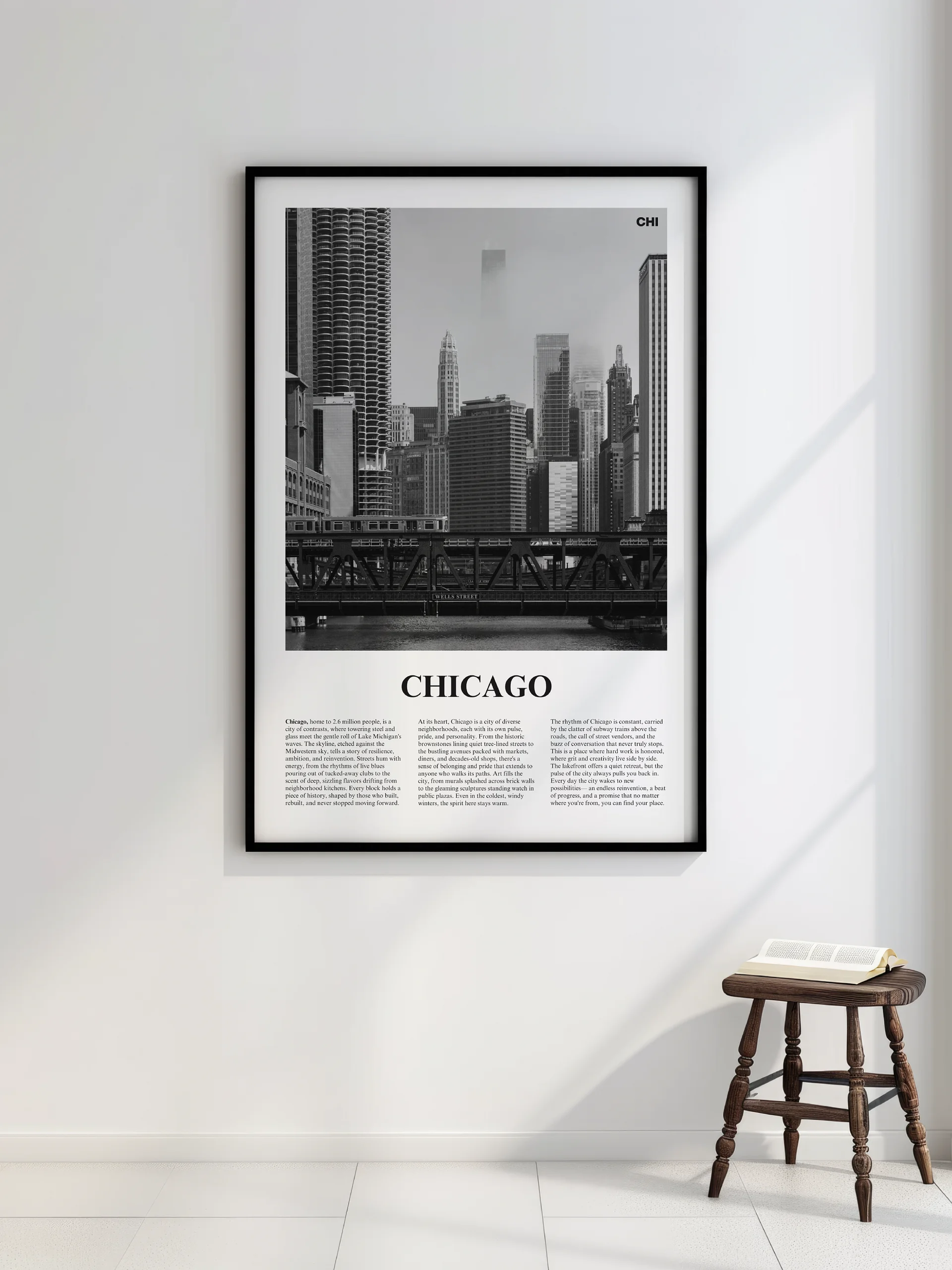 Chicago 02 Newspaper Poster | Framed product image (2)