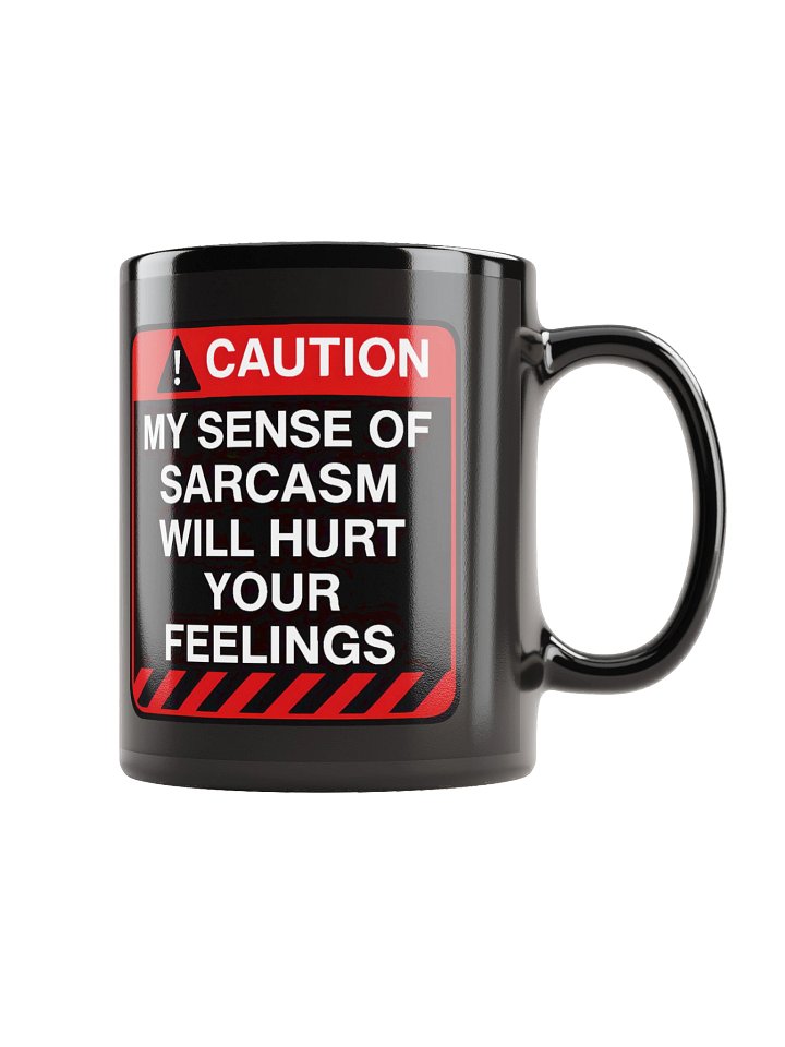 "Caution: My Level Of Sarcasm" Mug – Funny Warning Graphic Mug | Bold Sarcastic Humor Mug product image (2)