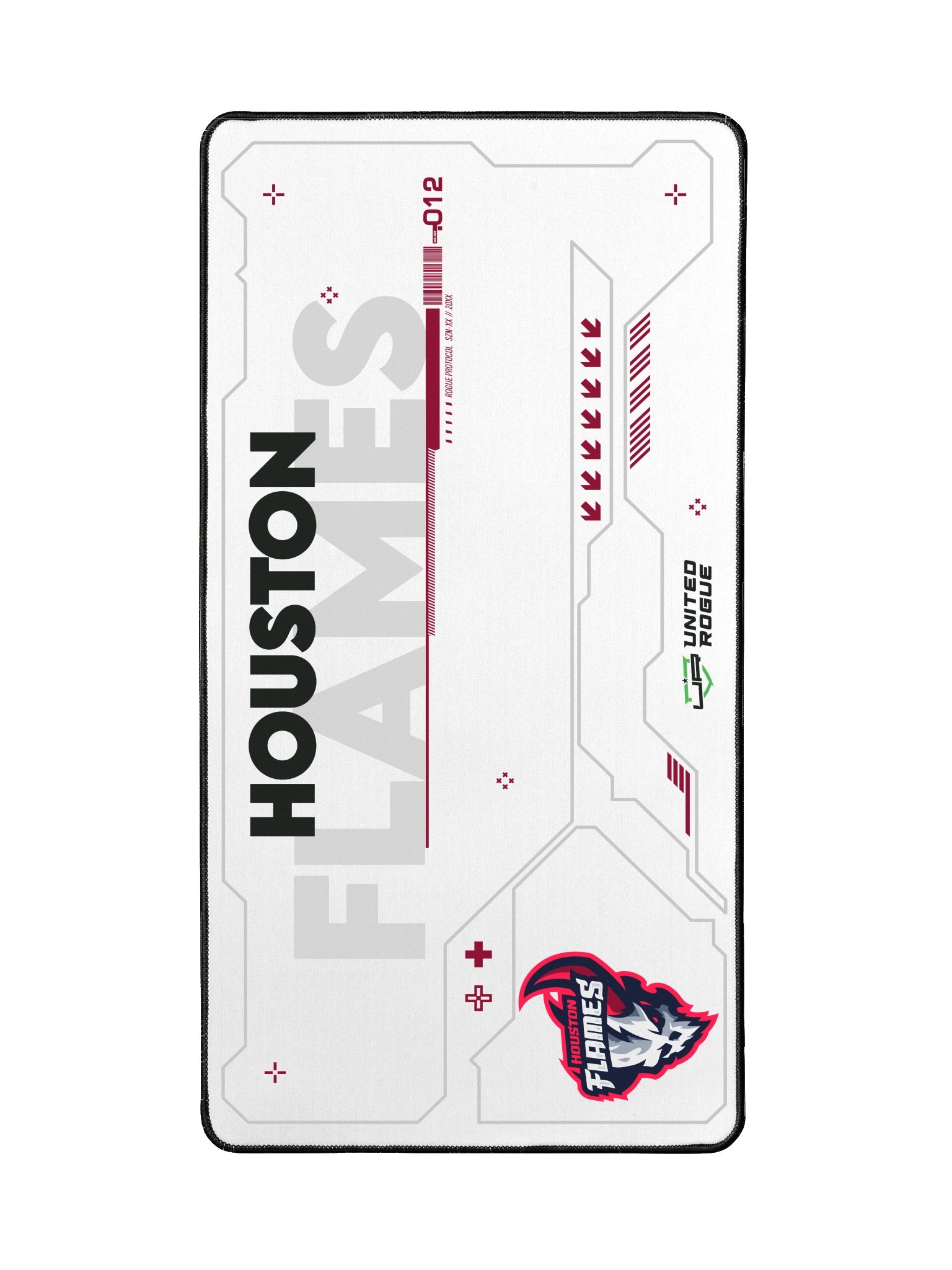 Houston Flames White Desk Mat product image (2)
