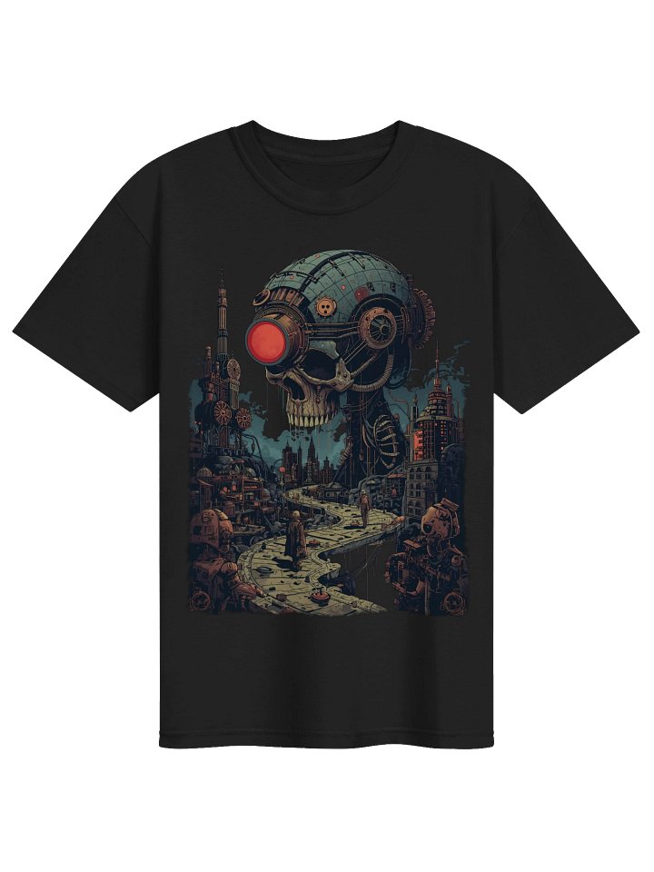 Cyberpunk Skull City Heavyweight T-Shirt product image (1)
