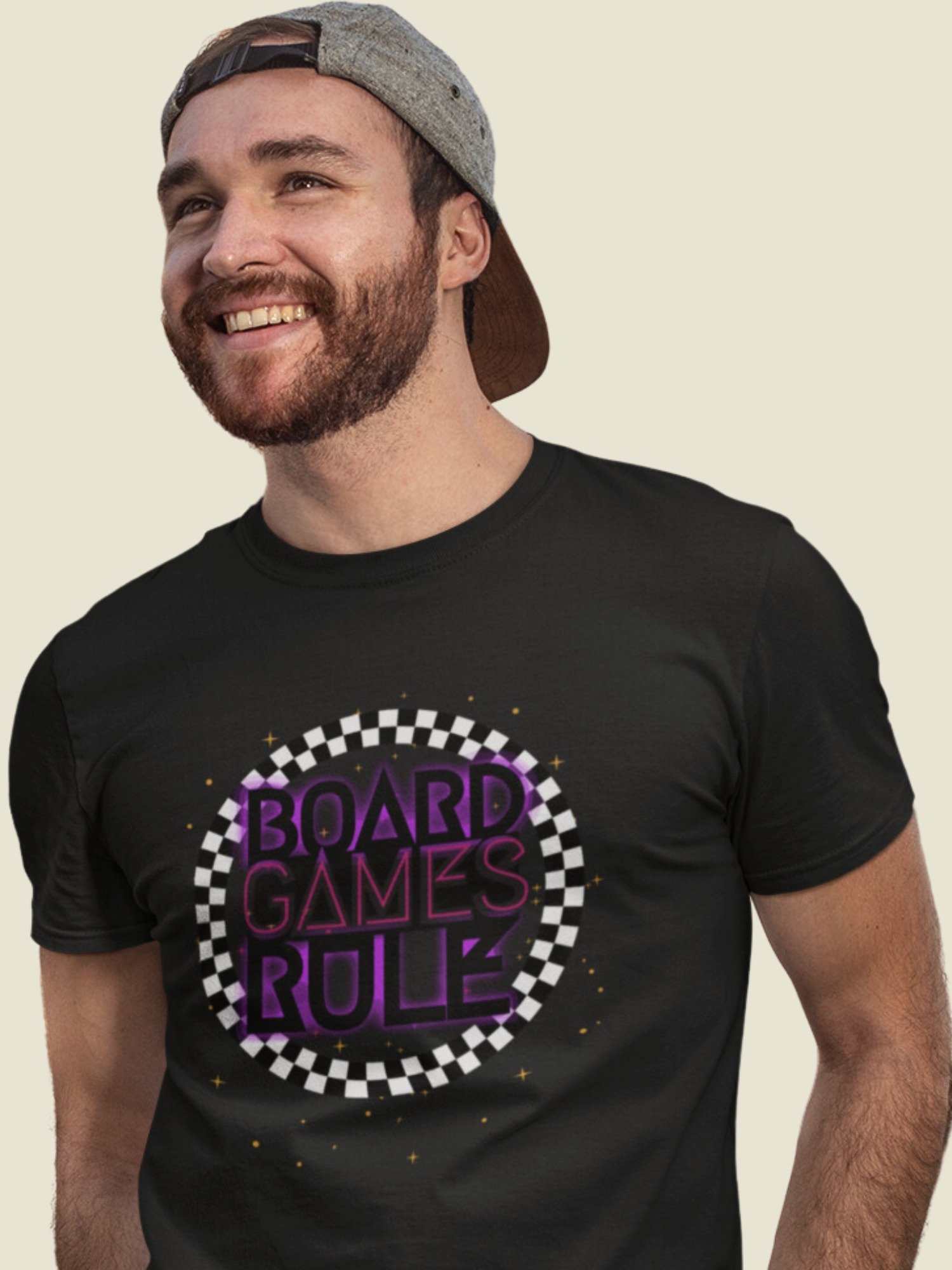 90s Neon Checkerboard Disco Board Game Shirt, Purple Pink Black White Unisex T-shirt, Board Games Rule product image (1)