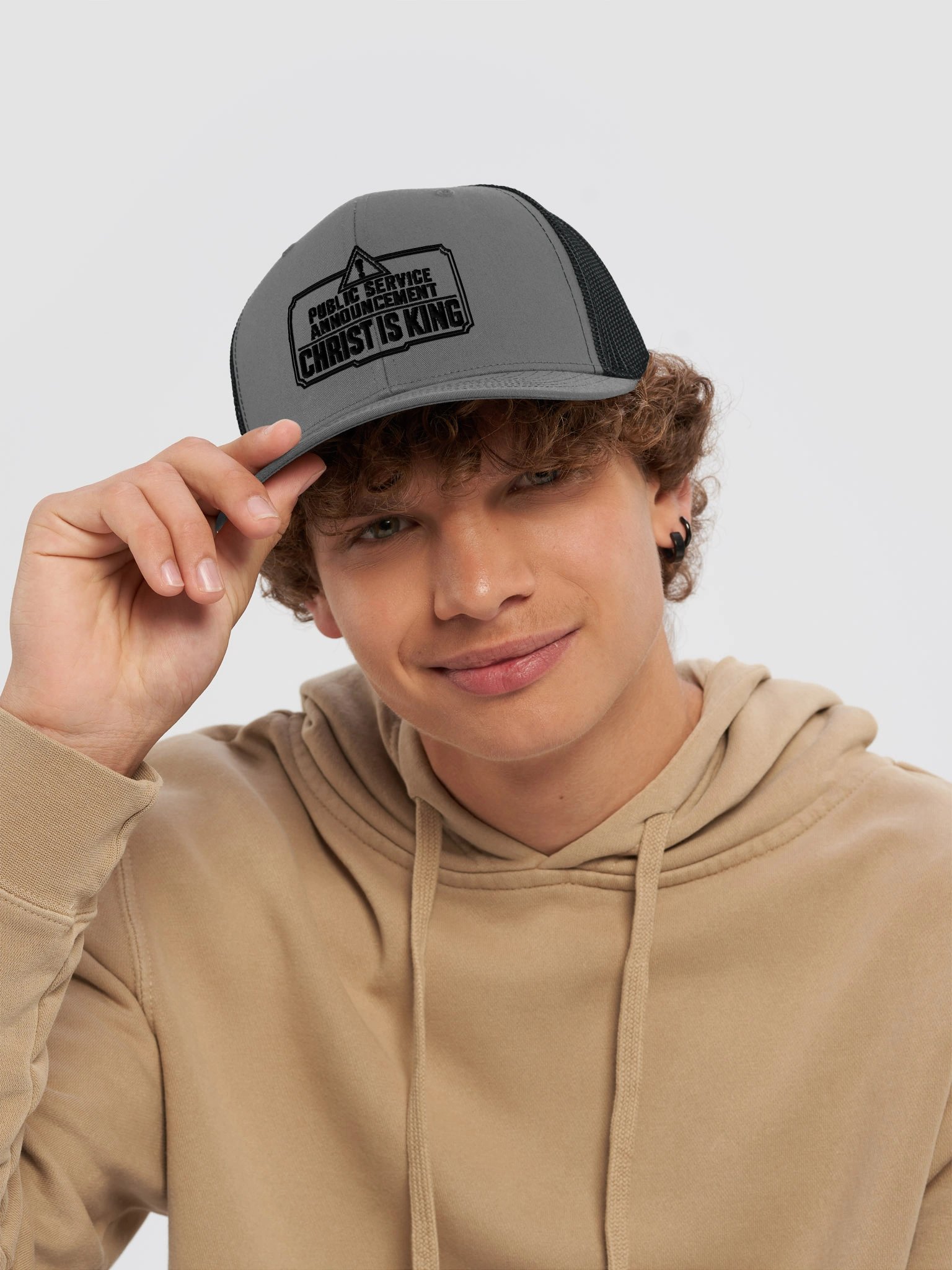 Caution Trucker Hat product image (6)