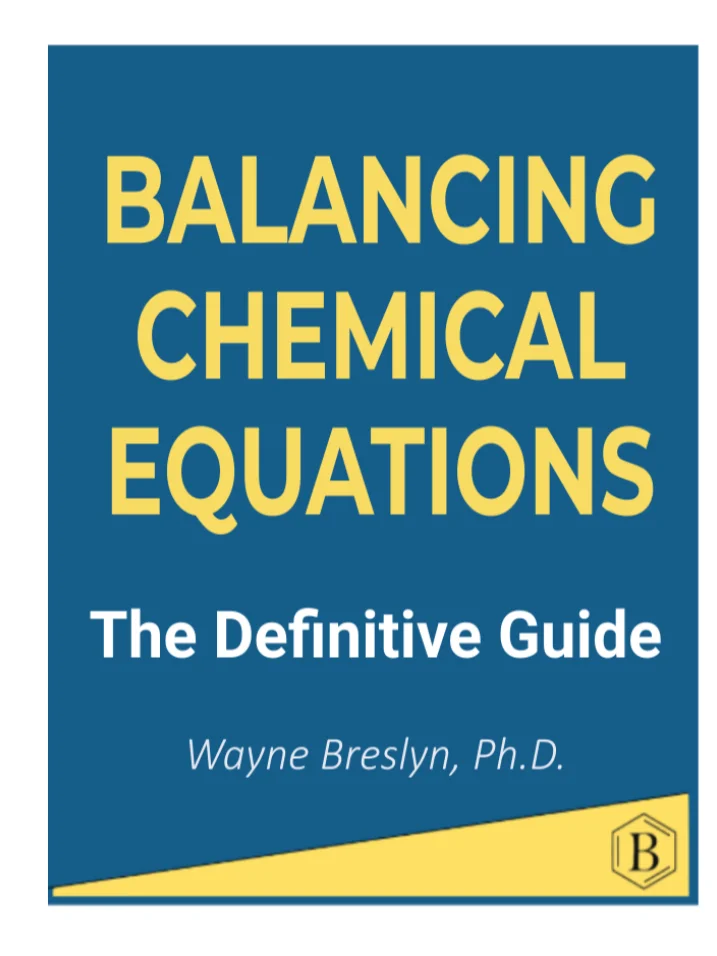 Balancing Equations: 225+ Practice Problems & Video Solutions product image (1)
