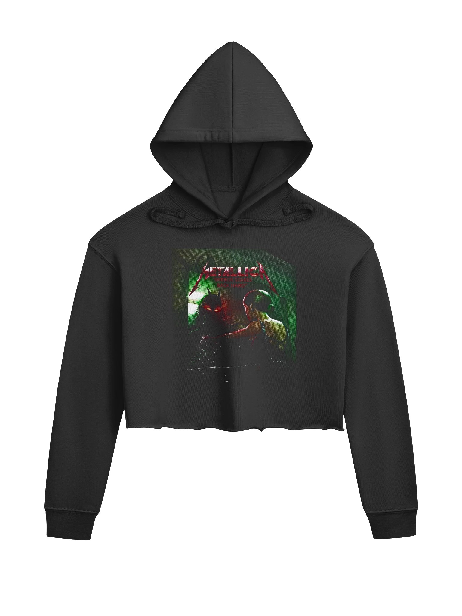 Metallica Band Crop Hoodie | Bella+Canvas 7502 Fleece Cropped Fit product image (1)