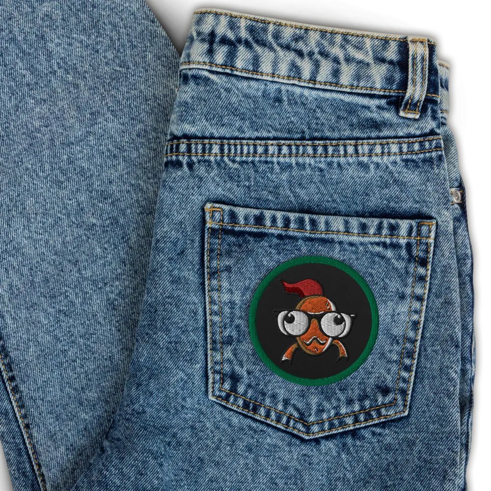 FEESH Logo Circle Patch [green border] product image (3)