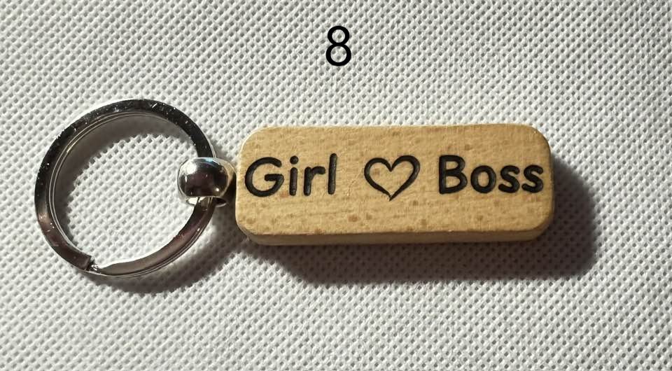 Wooden Engraved Keychains with Sayings & Quotes | Sweet, Sassy, Friendship & Love(1) product image (8)