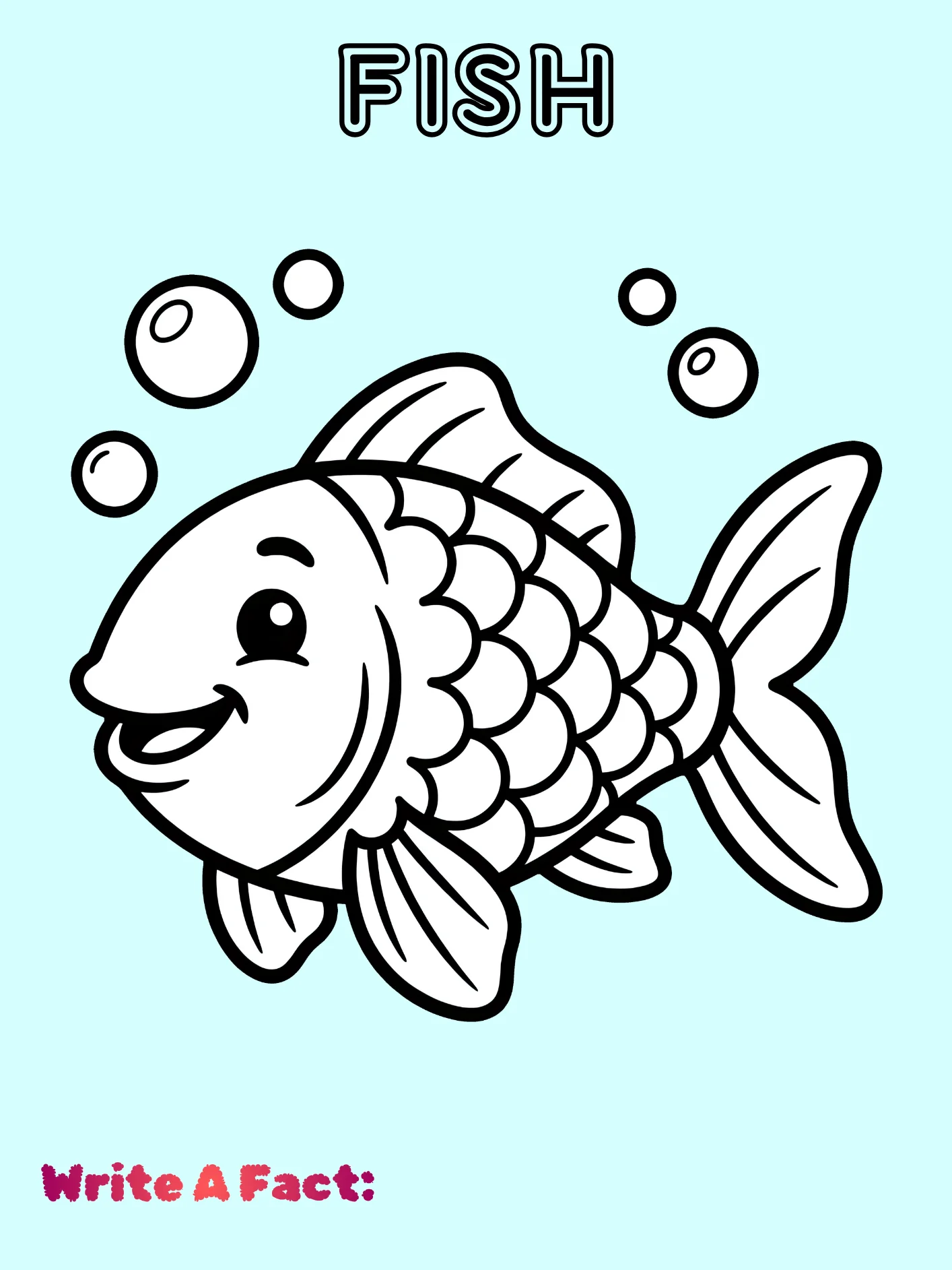 Fish Colouring Page product image (1)