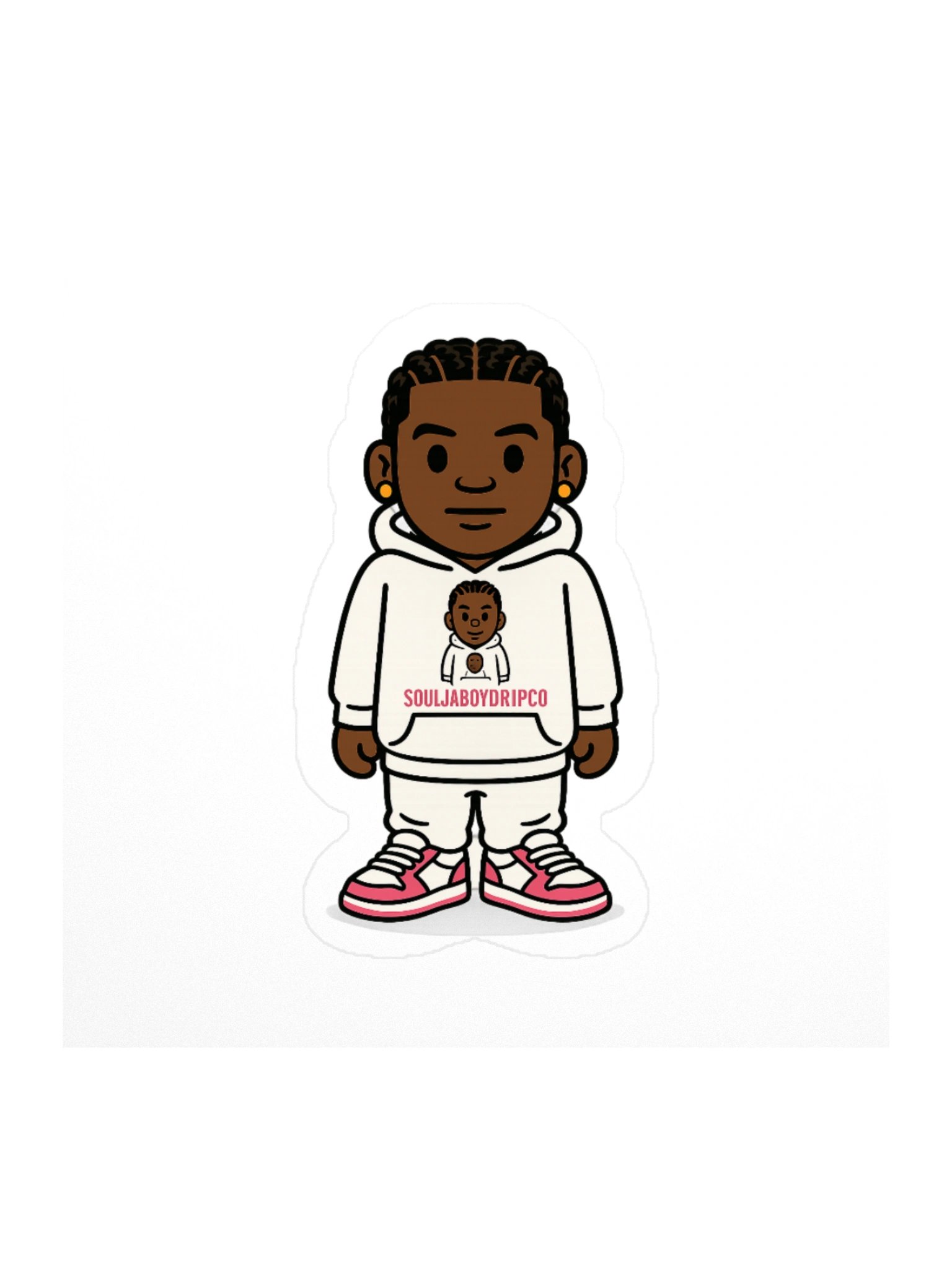 SouljaBoyDripCo Cartoon Drip Kiss Cut Sticker product image (3)