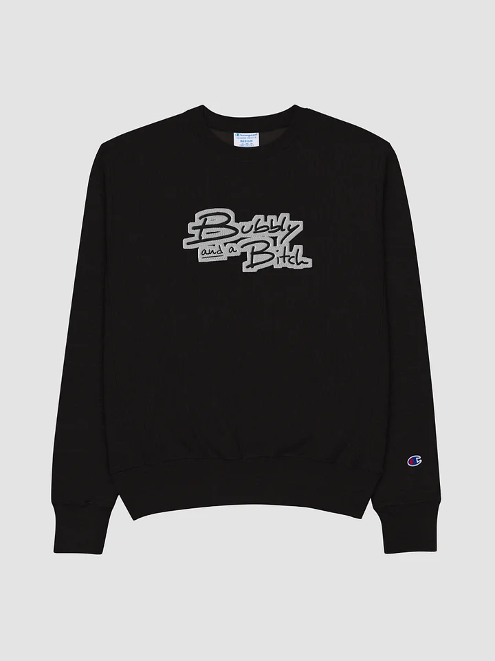 Bubbly and a B (bubble design) embroidered Champion Crewneck Sweatshirt product image (2)
