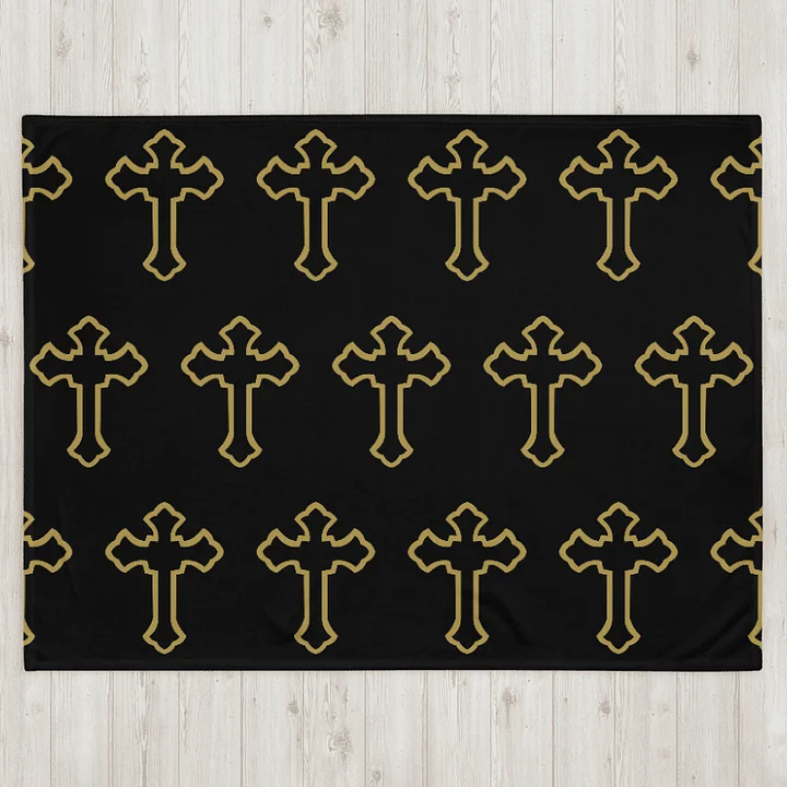 Exodus Cross - BLACK - Throw Blanket product image (1)