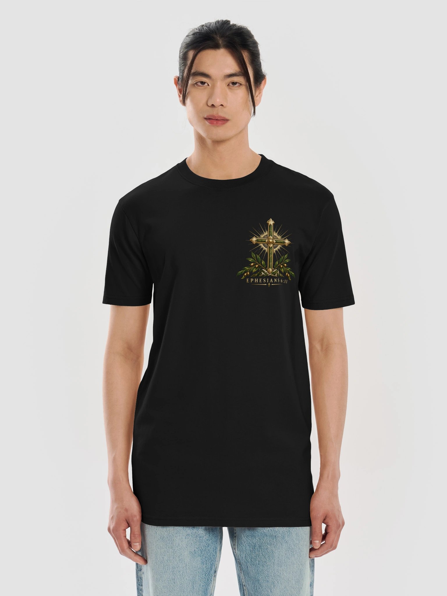 Men's Put On the Whole Armour of God – Ephesians 6:11 Men's Christian T-Shirt product image (3)
