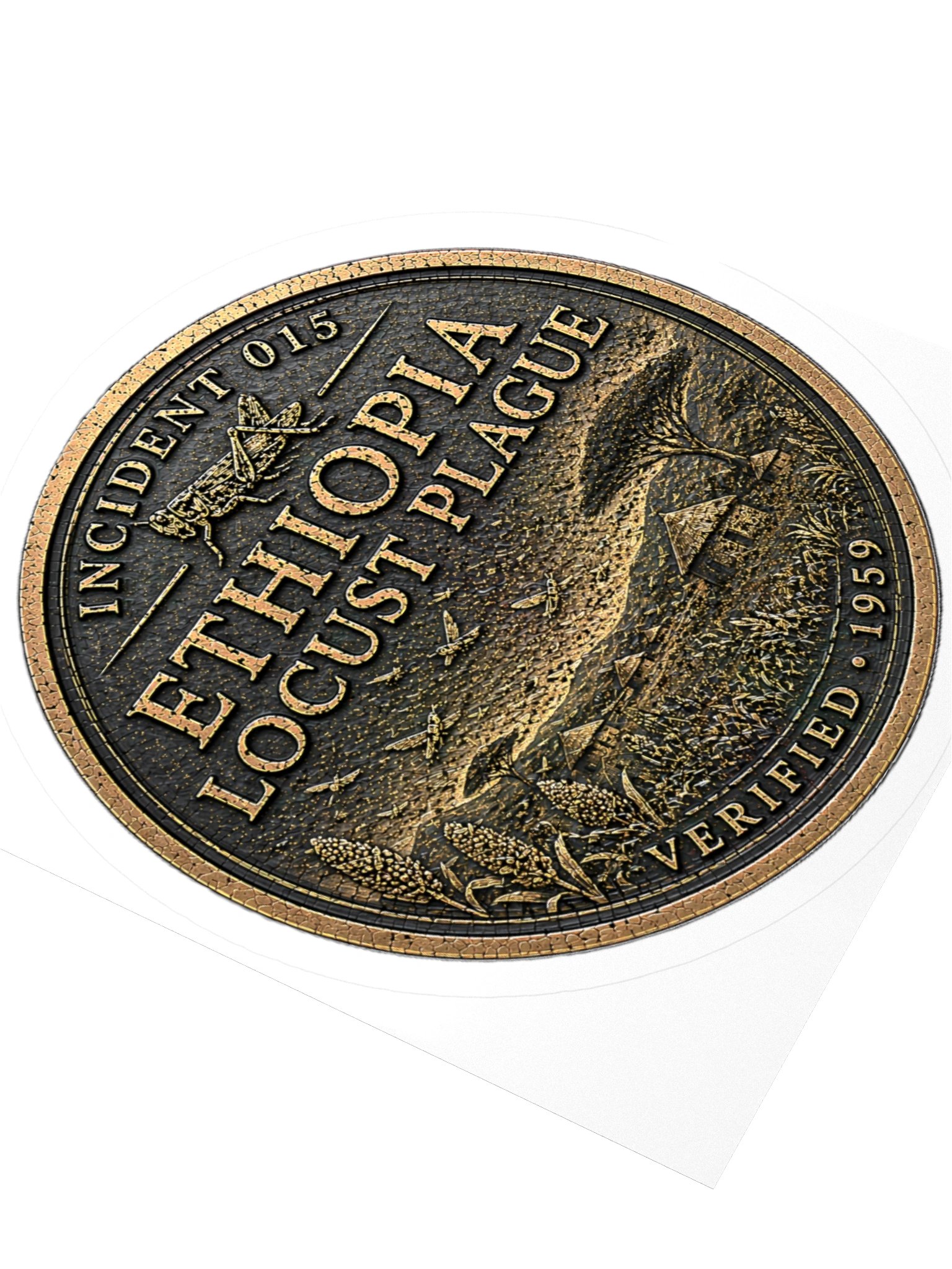 Incident 015 — Locust Plague Archive Badge Sticker product image (3)