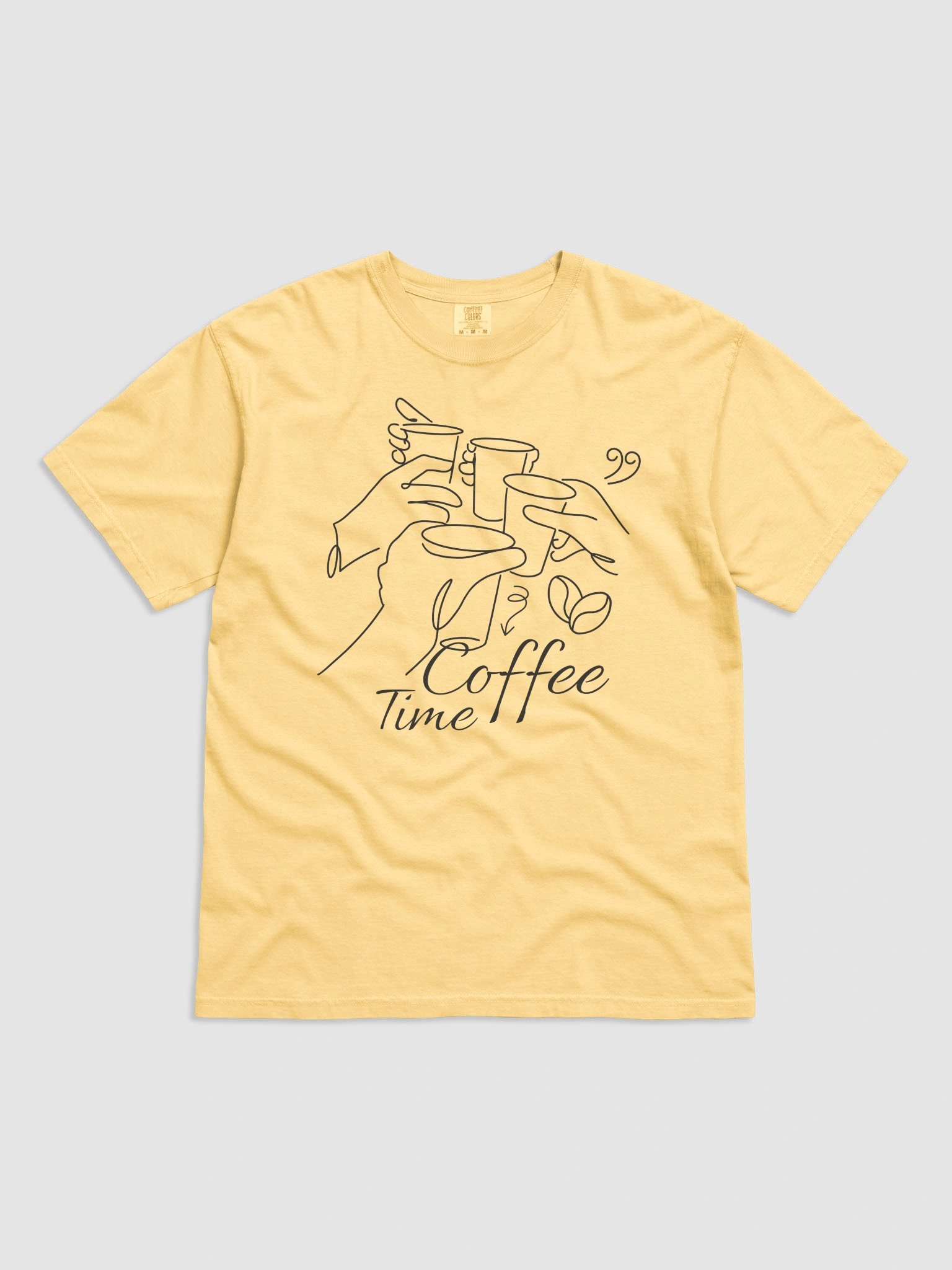 Coffee Time Line Art Tee product image (43)