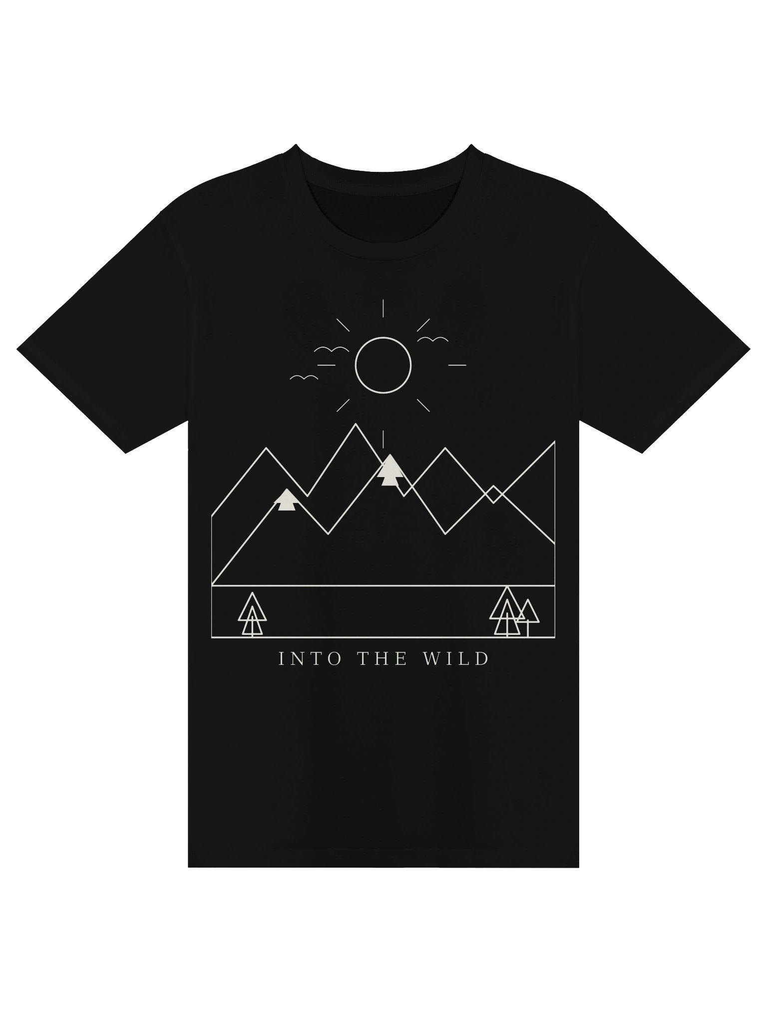 Into The Wild - Minimalist Mountain T-Shirt product image (1)