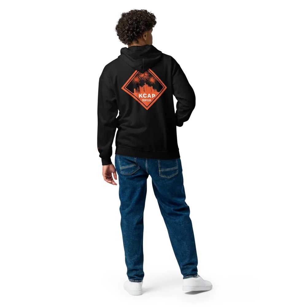 Zip Up Hoodie - Orange Logo product image (5)