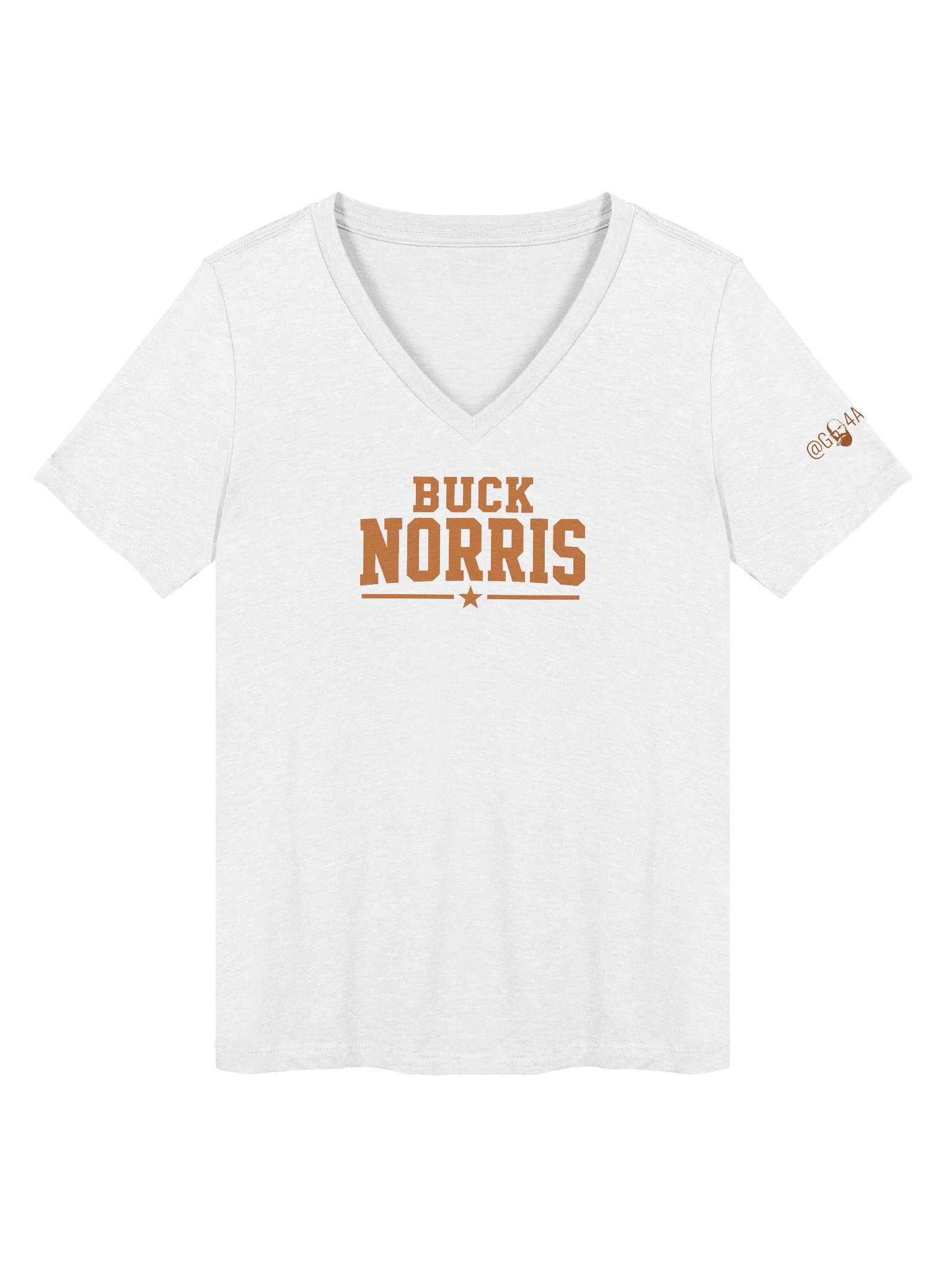 BUCK NORRIS CLASSIC LOGO 2 WOMEN'S V-NECK product image (1)