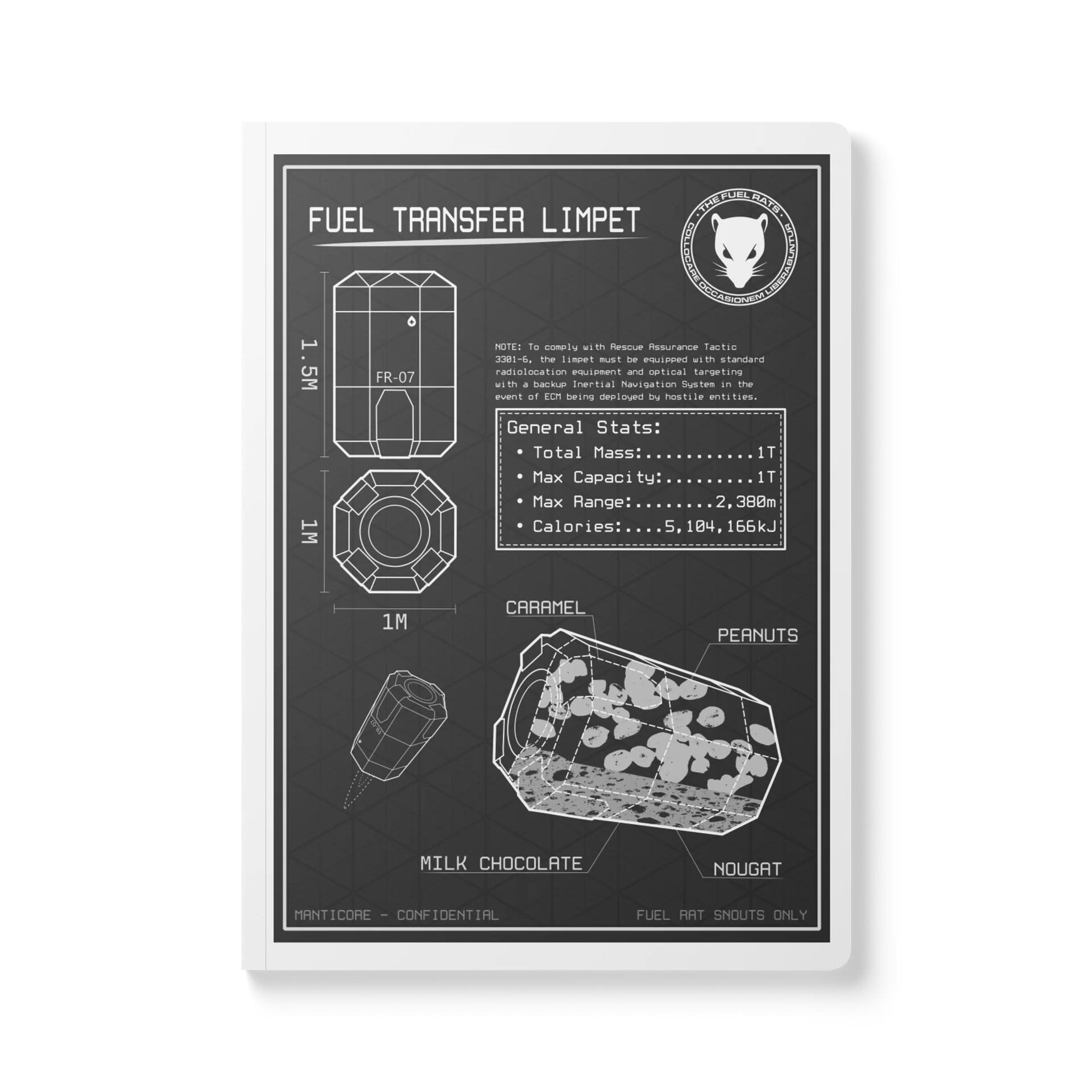 Limpet Schematic Notebook, Black product image (1)