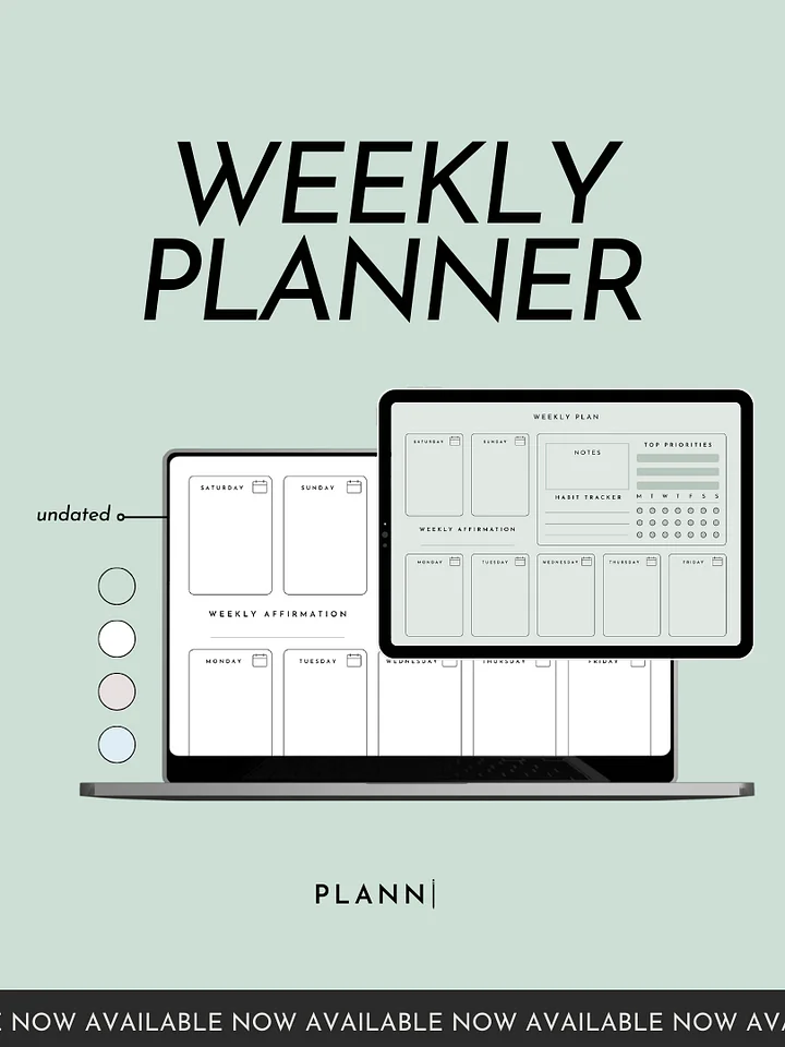 Digital Weekly Planner | PLANNI product image (1)