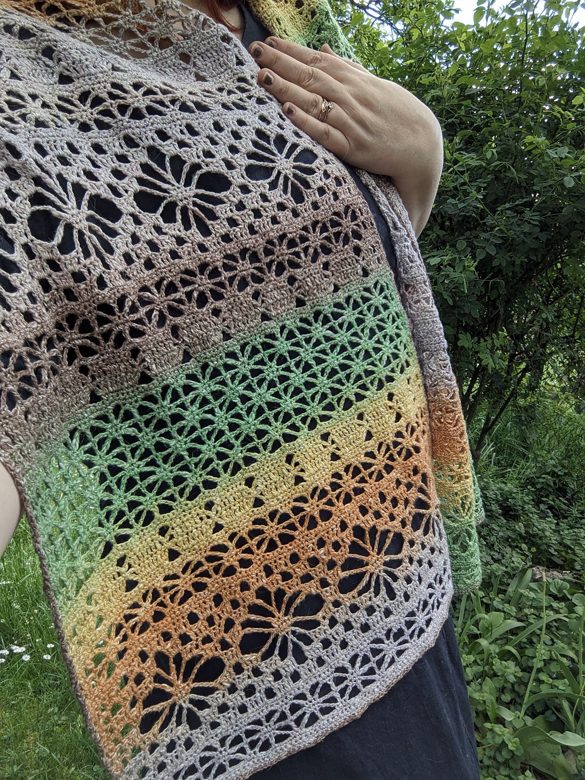 Luster Lace Wrap Crochet Pattern product image (10)