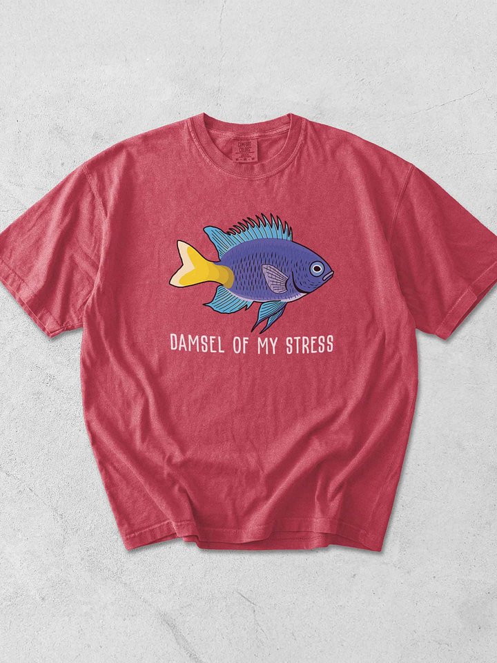 Damsel of My Stress Yellowtail Damsel T-Shirt for Reef Aquarium Lovers product image (1)