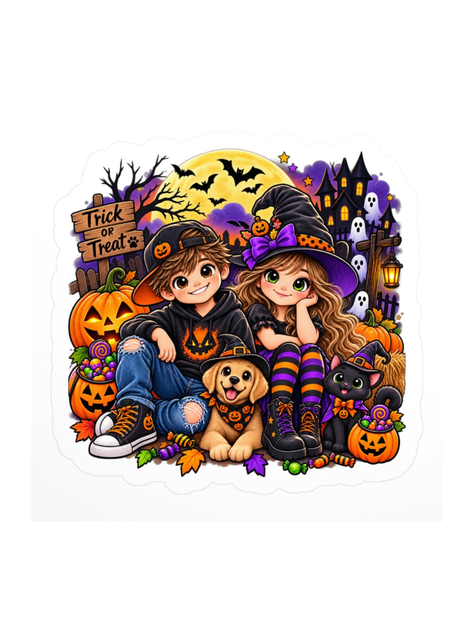 Halloween Friends & Pets Sticker product image (1)