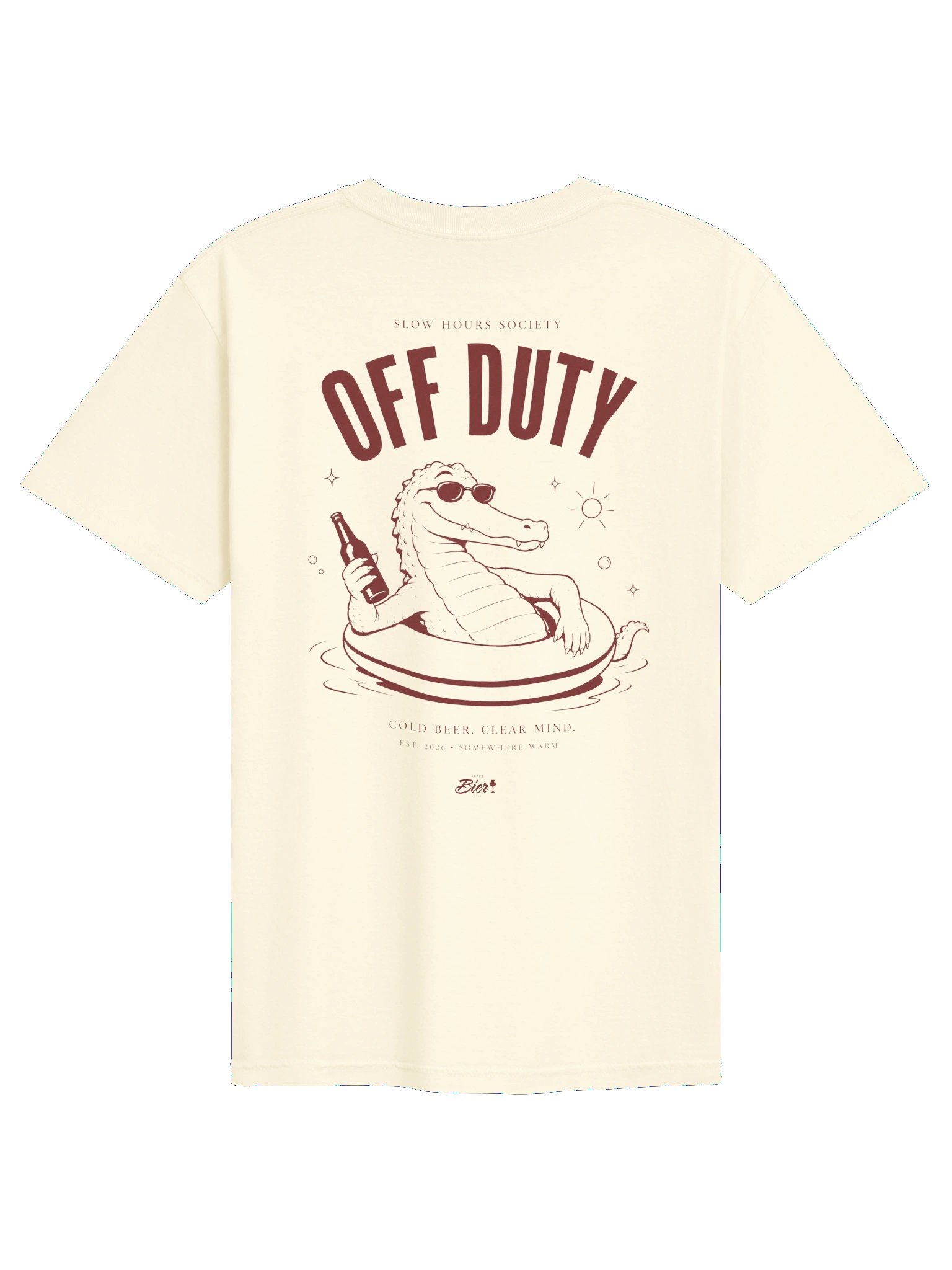 Off Duty slow hours Herren Premium Craftbeer T-Shirt product image (1)