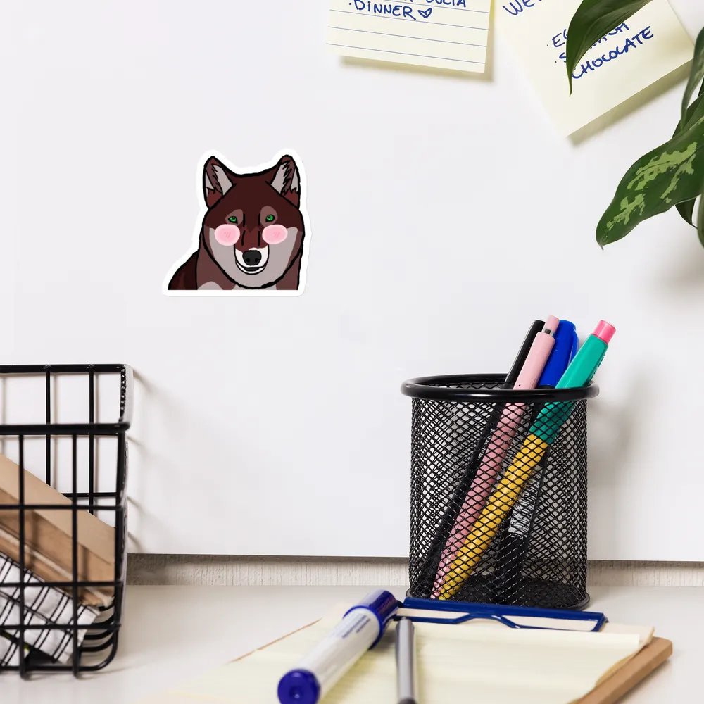 Wolf Blush Magnet product image (10)