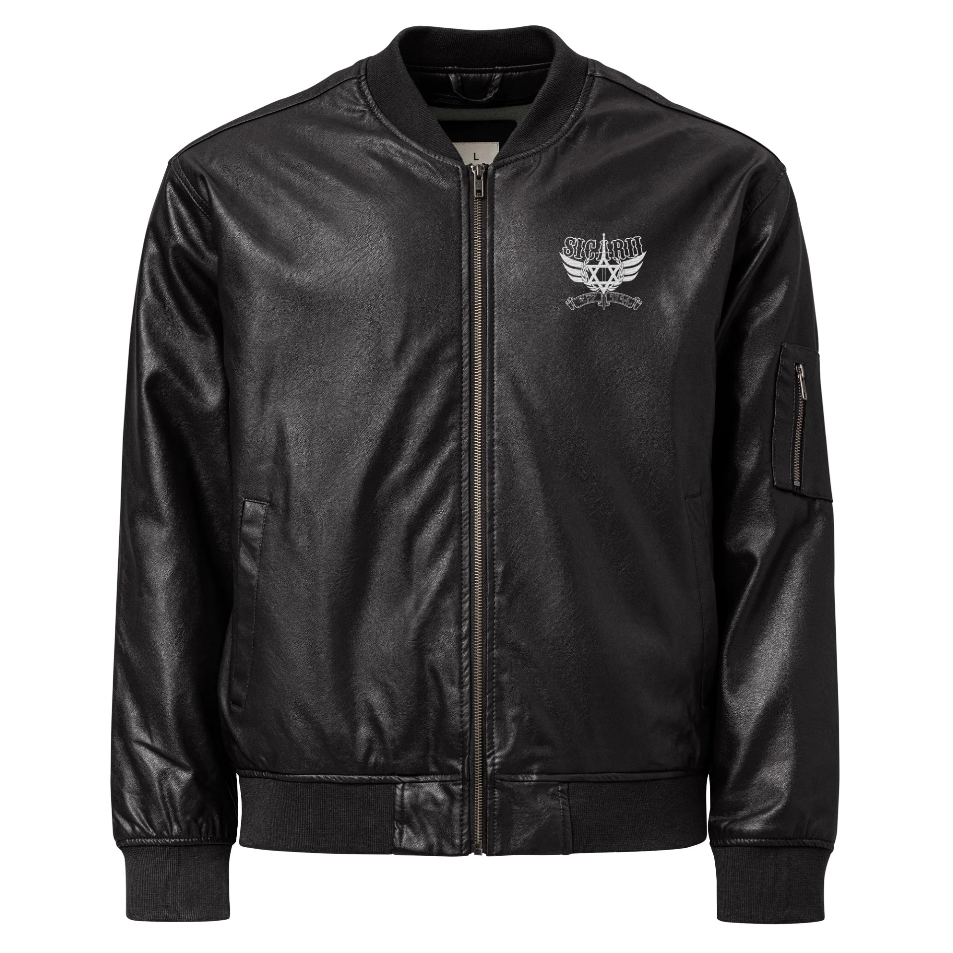 Sicarii Faux Leather Bomber product image (1)