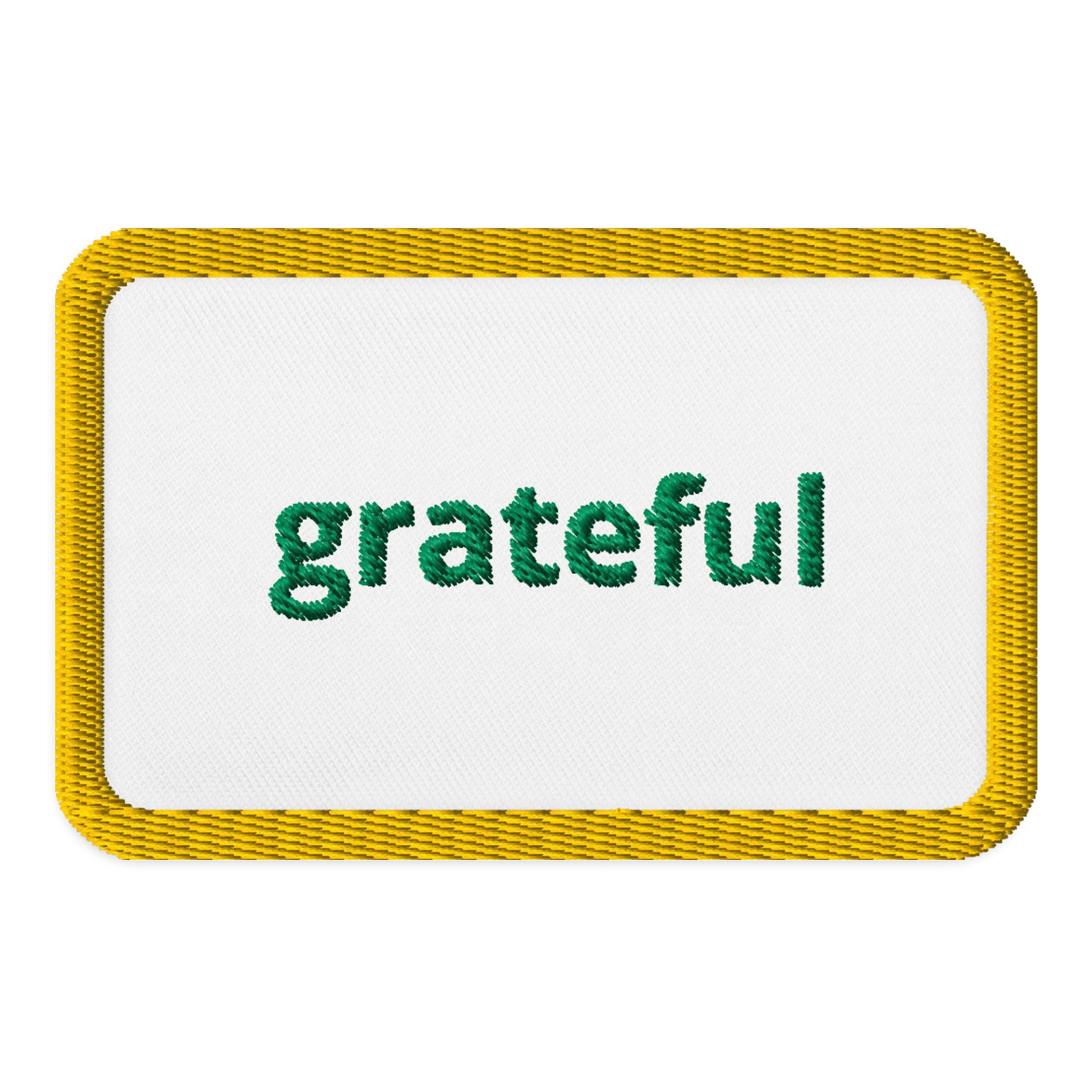 Grateful Green Embroidered Patch product image (1)