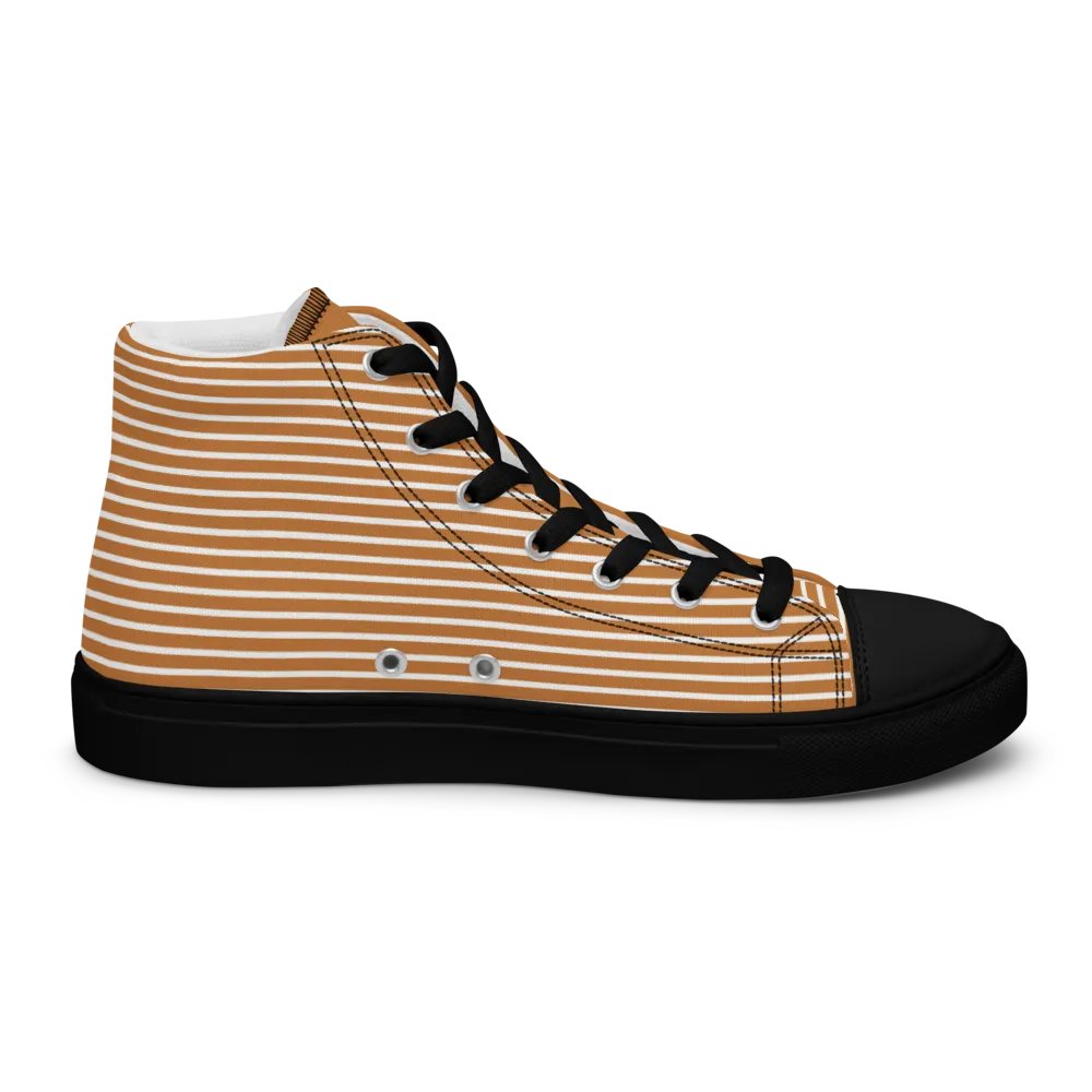 BBG Tan Pattern High Tops - Black Soles product image (6)
