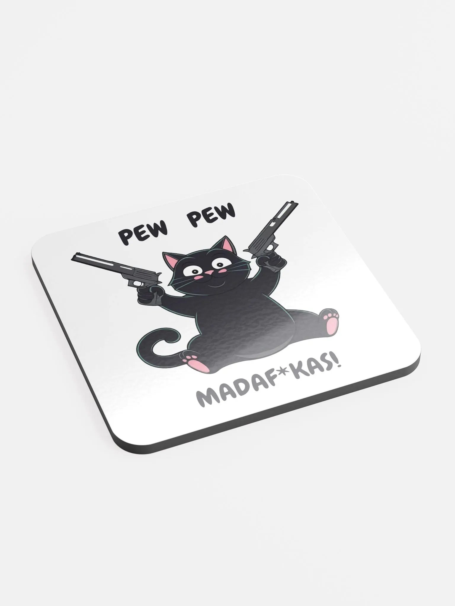 Pew Pew Kitty Coaster product image (2)