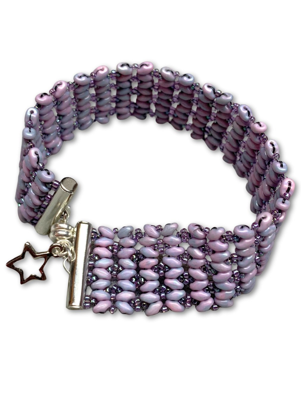 Beaded Butterfly Bracelet - Purple product image (4)