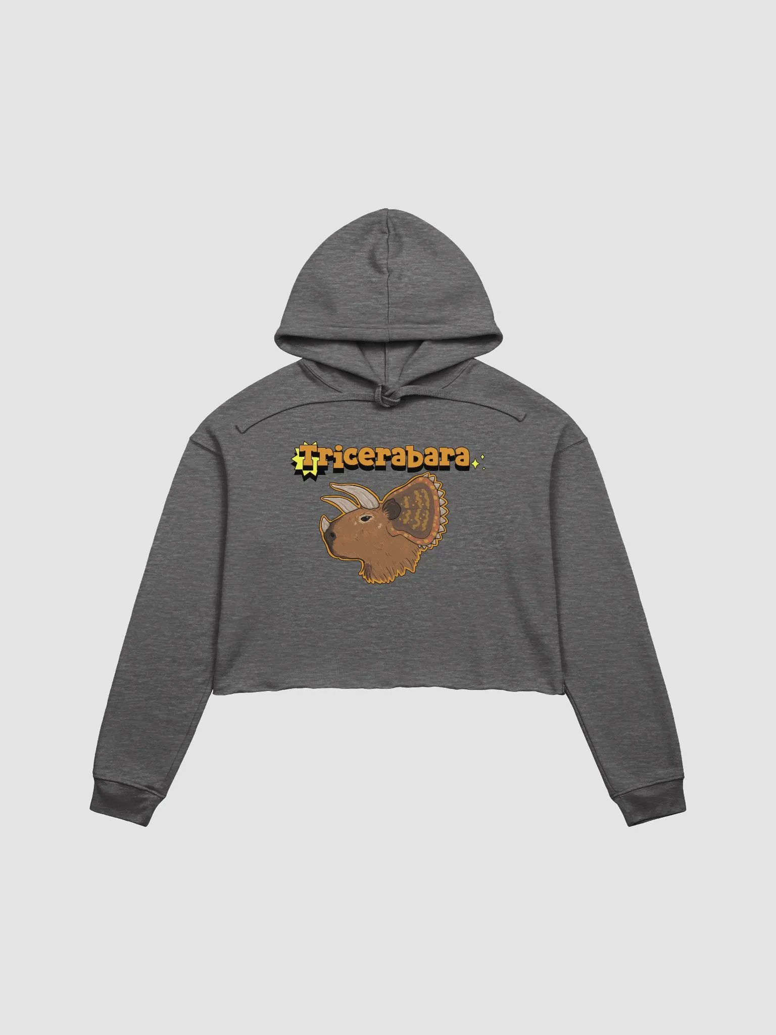 Tricerabara crop hoodie product image (1)