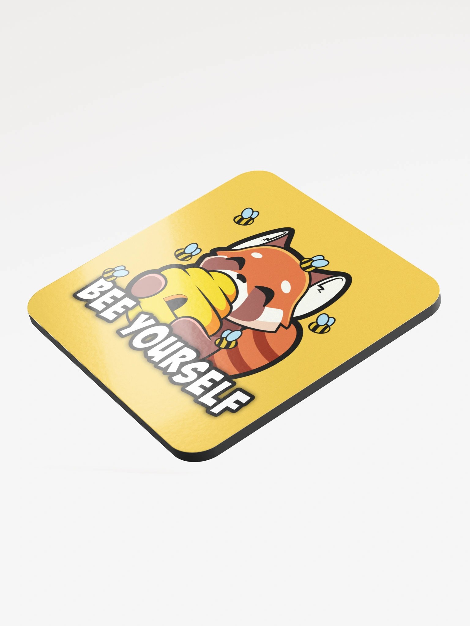 Bee Yourself - Glossed Cork Coaster product image (3)