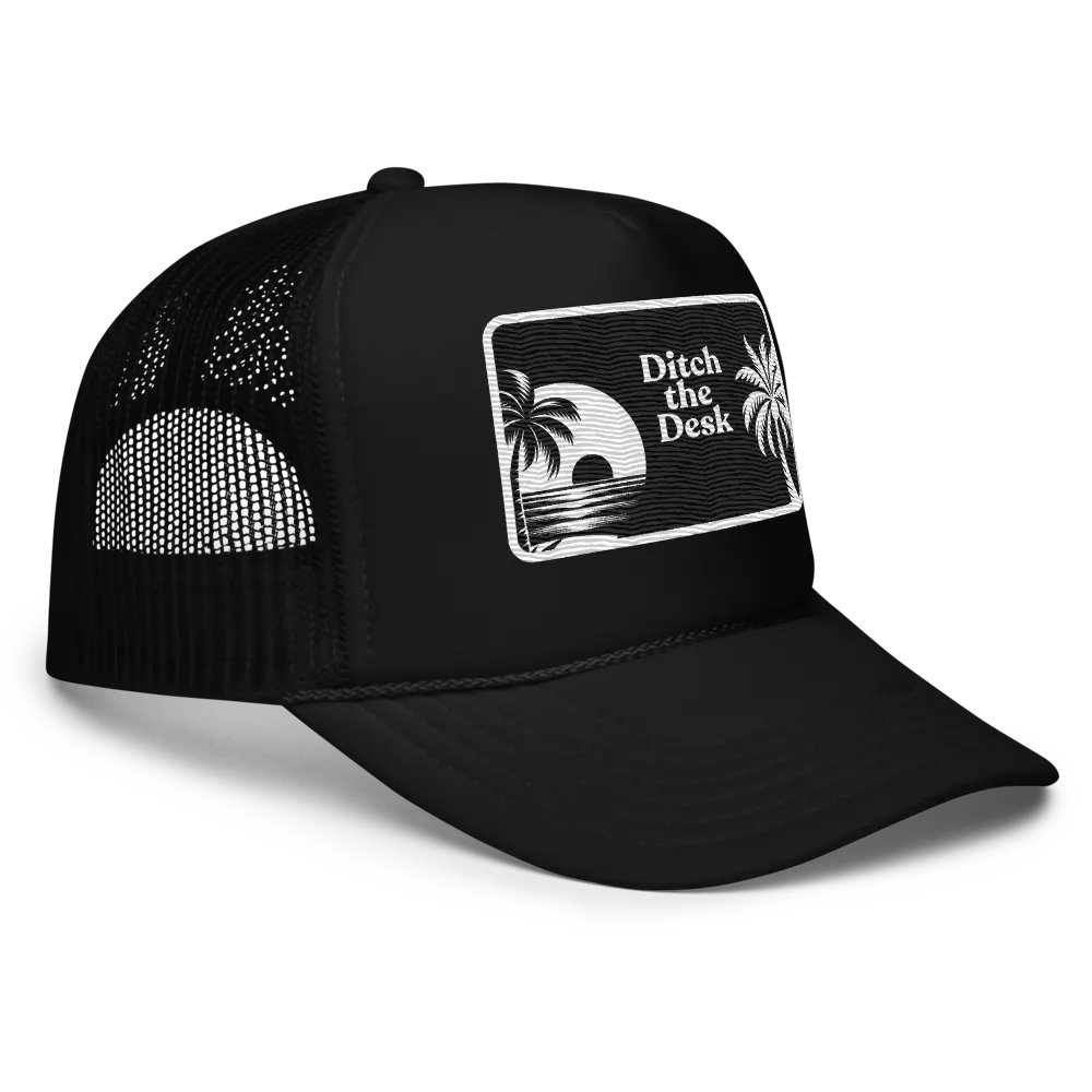 Sunset Escape Trucker Hat | Ditch the desk product image (3)