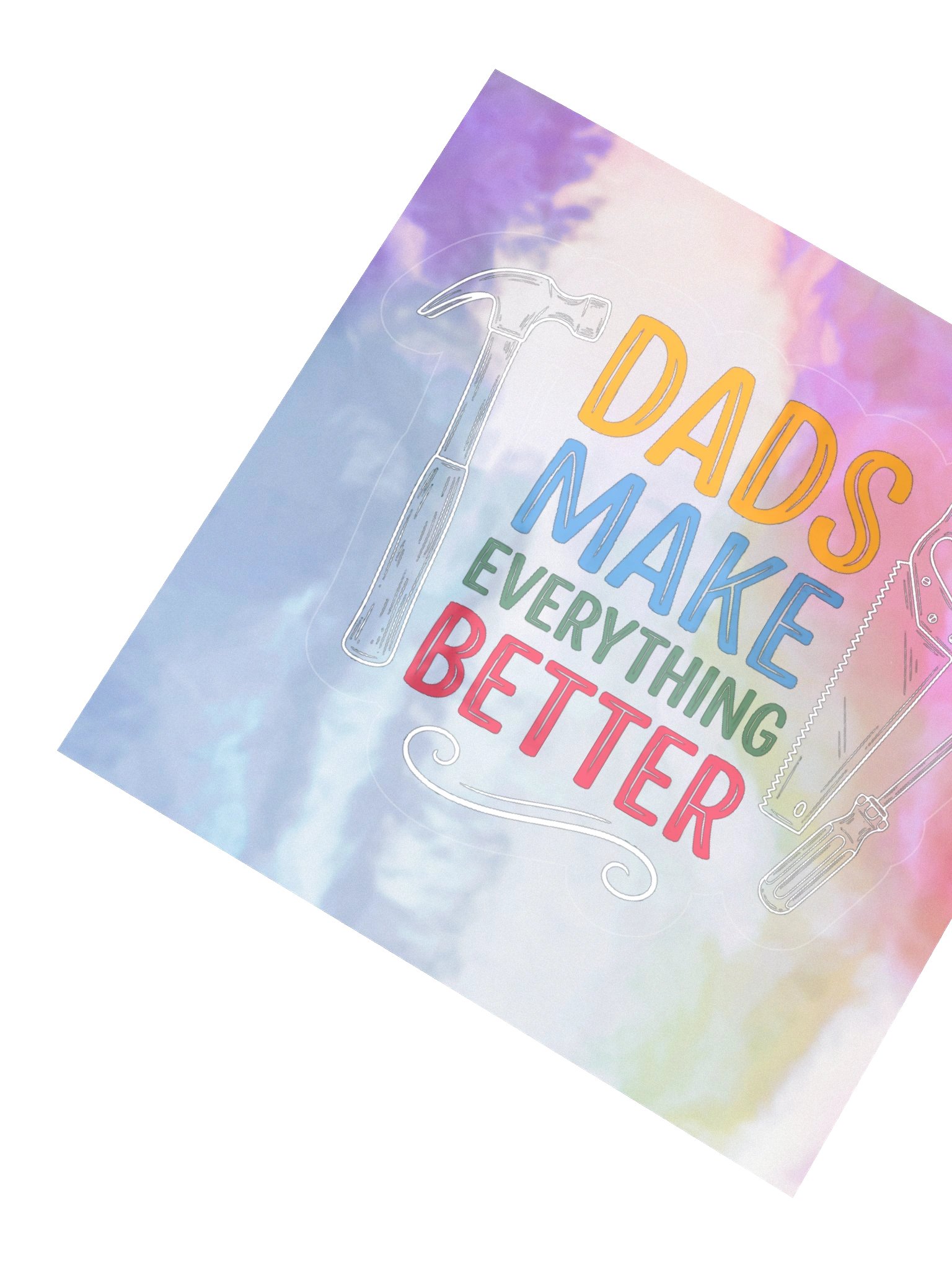 Dads Make Everything Better Holographic Sticker Sheet product image (6)