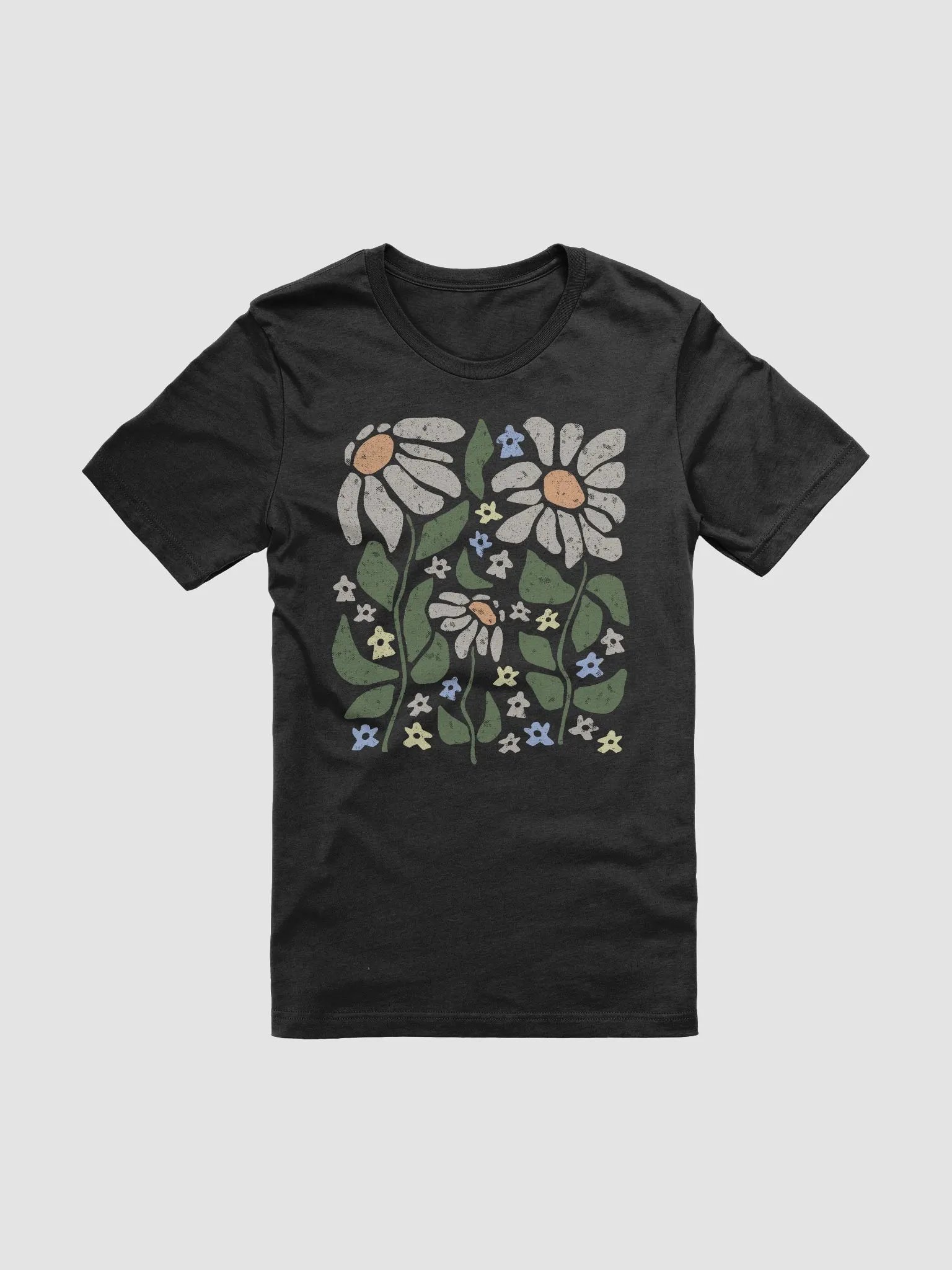 Minimalist Subtle Meeples Pastel Floral T-shirt for Board Gamers product image (2)