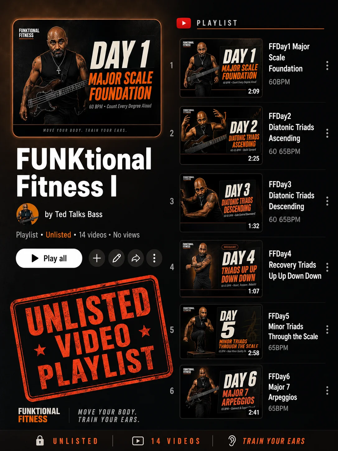 FUNK-tional Fitness: A Practical 30-Day Wellness and Bass Practice Program for Mature Bass Players product image (3)