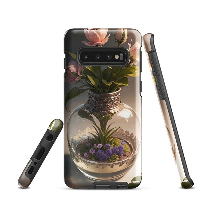 Elegant Floral Samsung Tough Case - Classic Vase Design product image (1)