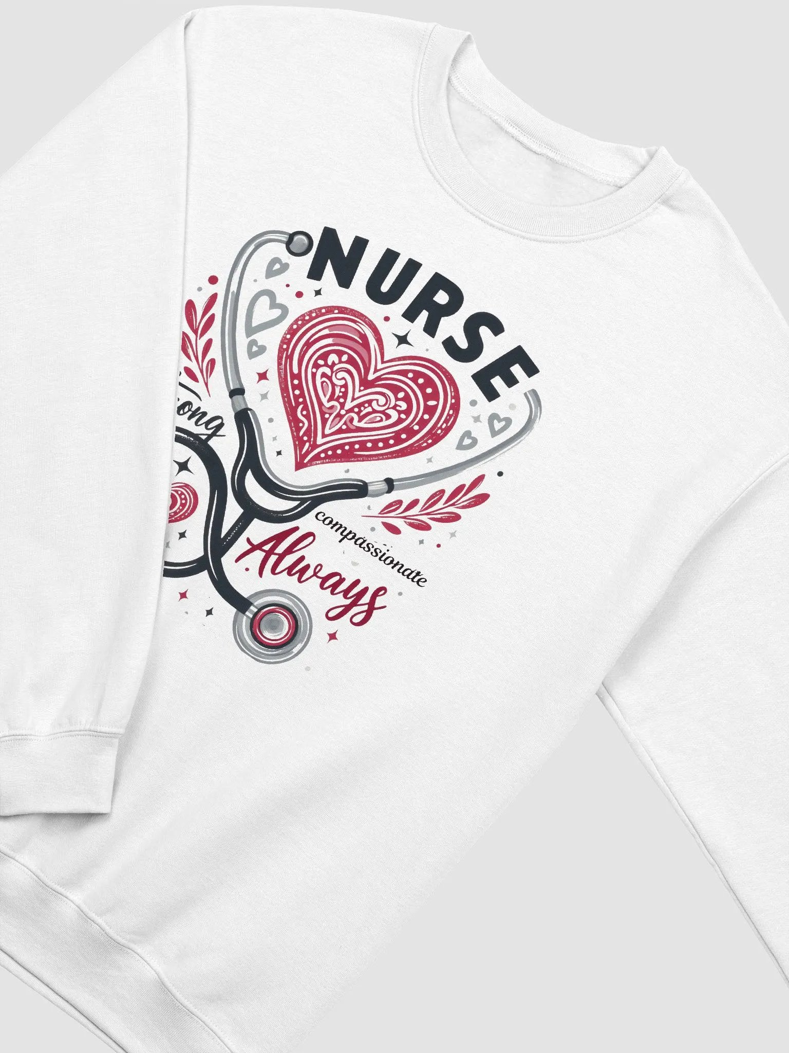 Nurse Love Stethoscope Heart Sweatshirt product image (9)