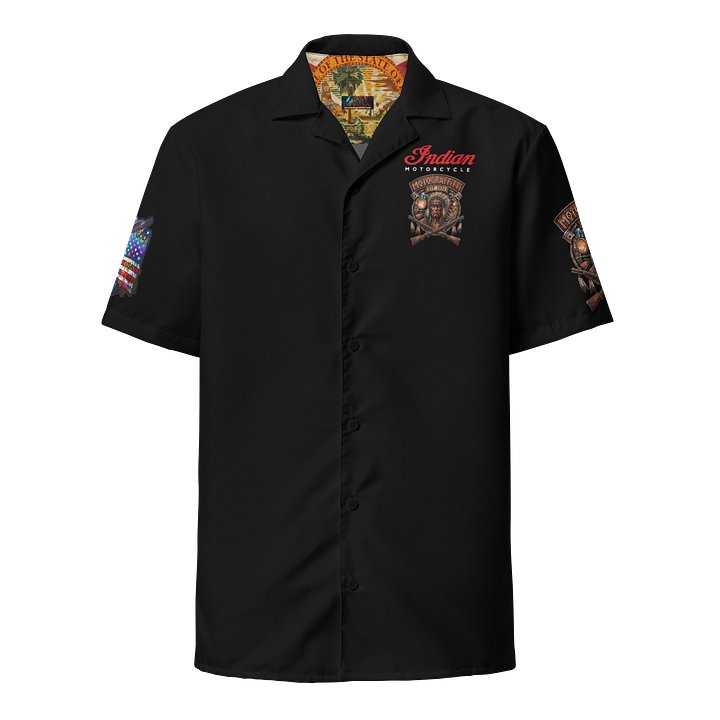 MötoGraffitti Indian Motorcycle Club Shirt Blk product image (1)