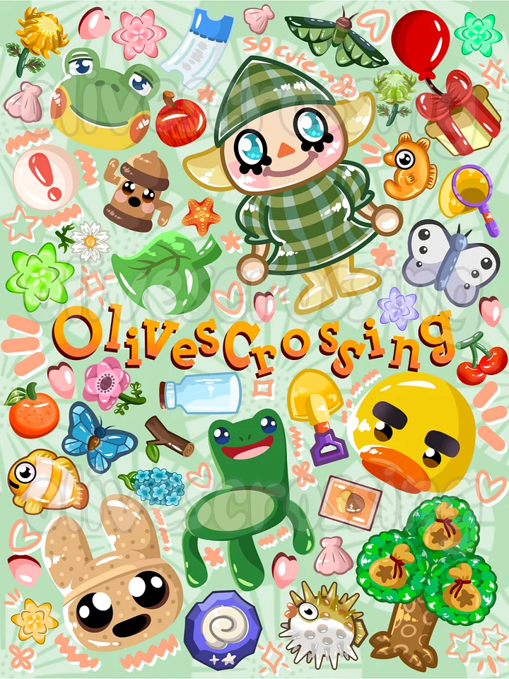 OlivesCrossing Animal Crossing GameCube Postcard product image (1)